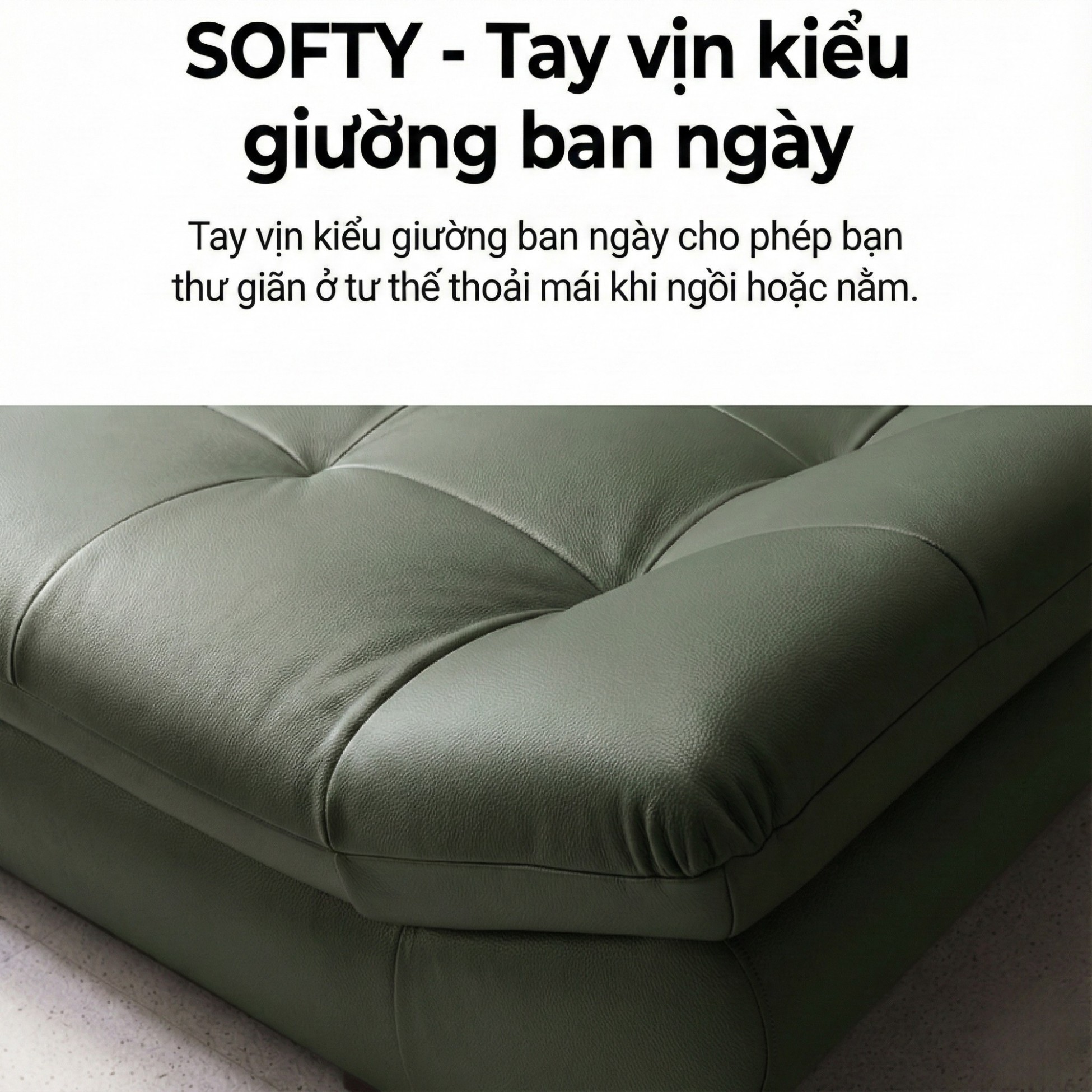 Sofa SOFTY - Sofa Gia Đình Hiện Đại Trẻ Trung Dáng Thuyền