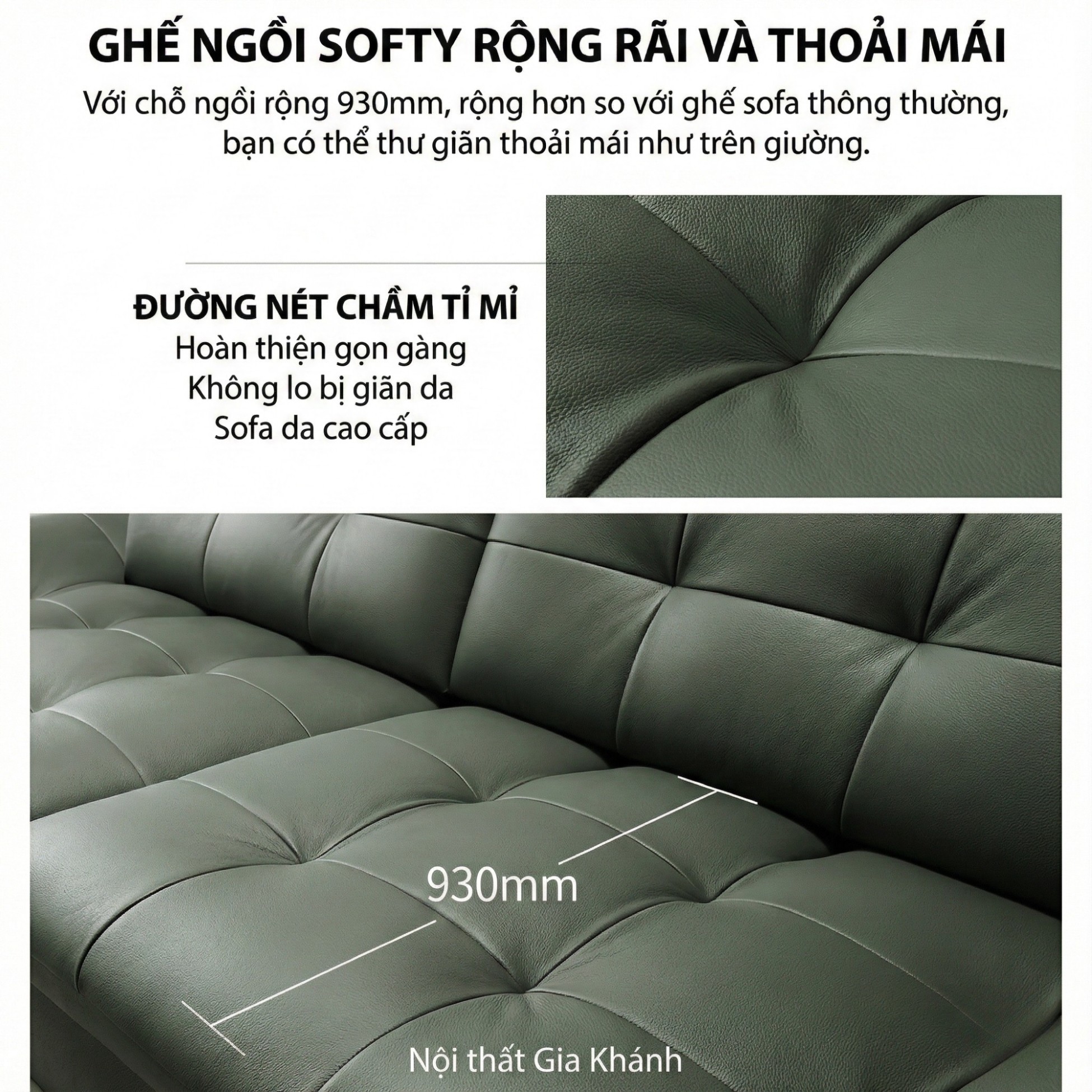 Sofa SOFTY - Sofa Gia Đình Hiện Đại Trẻ Trung Dáng Thuyền