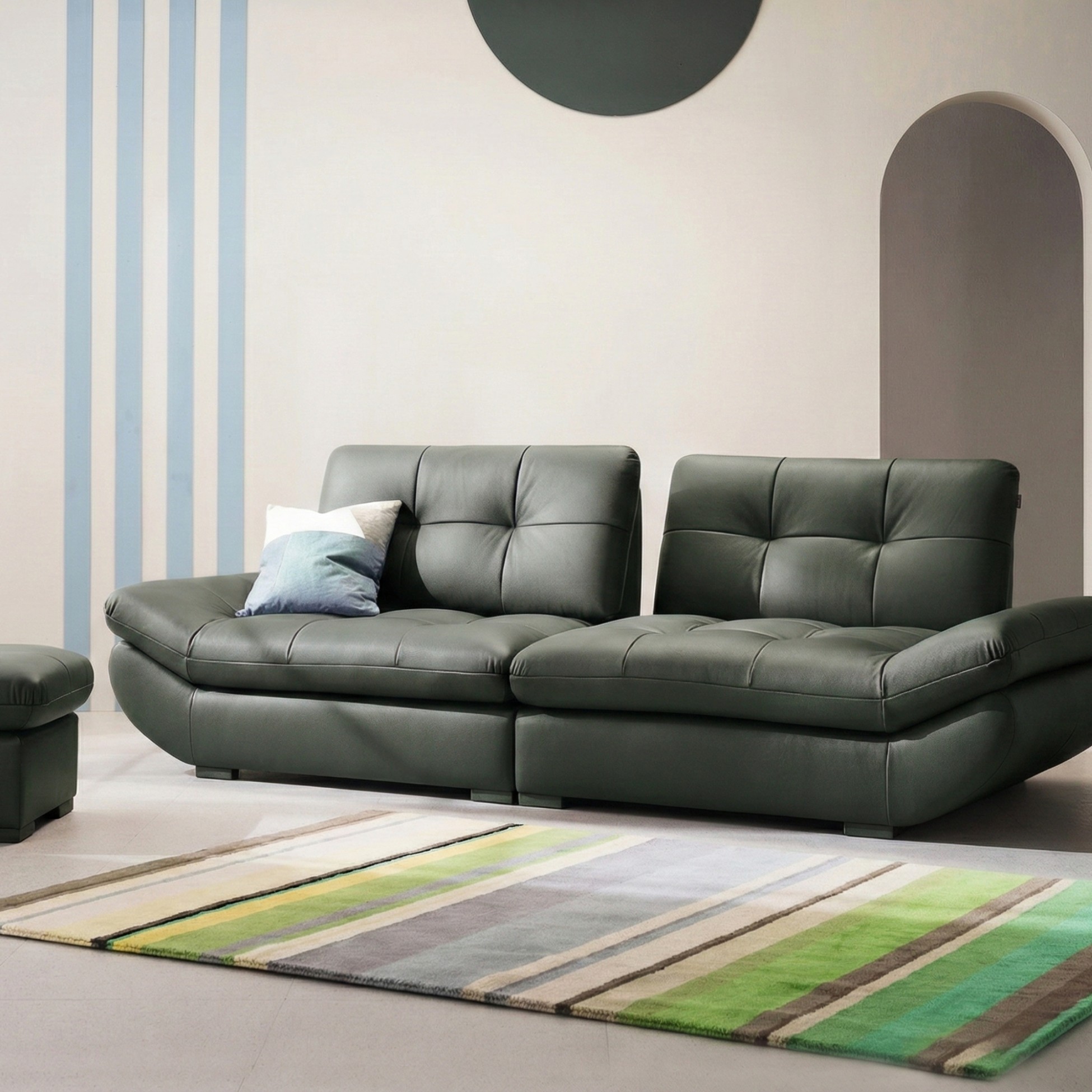 Sofa SOFTY - Sofa Gia Đình Hiện Đại Trẻ Trung Dáng Thuyền