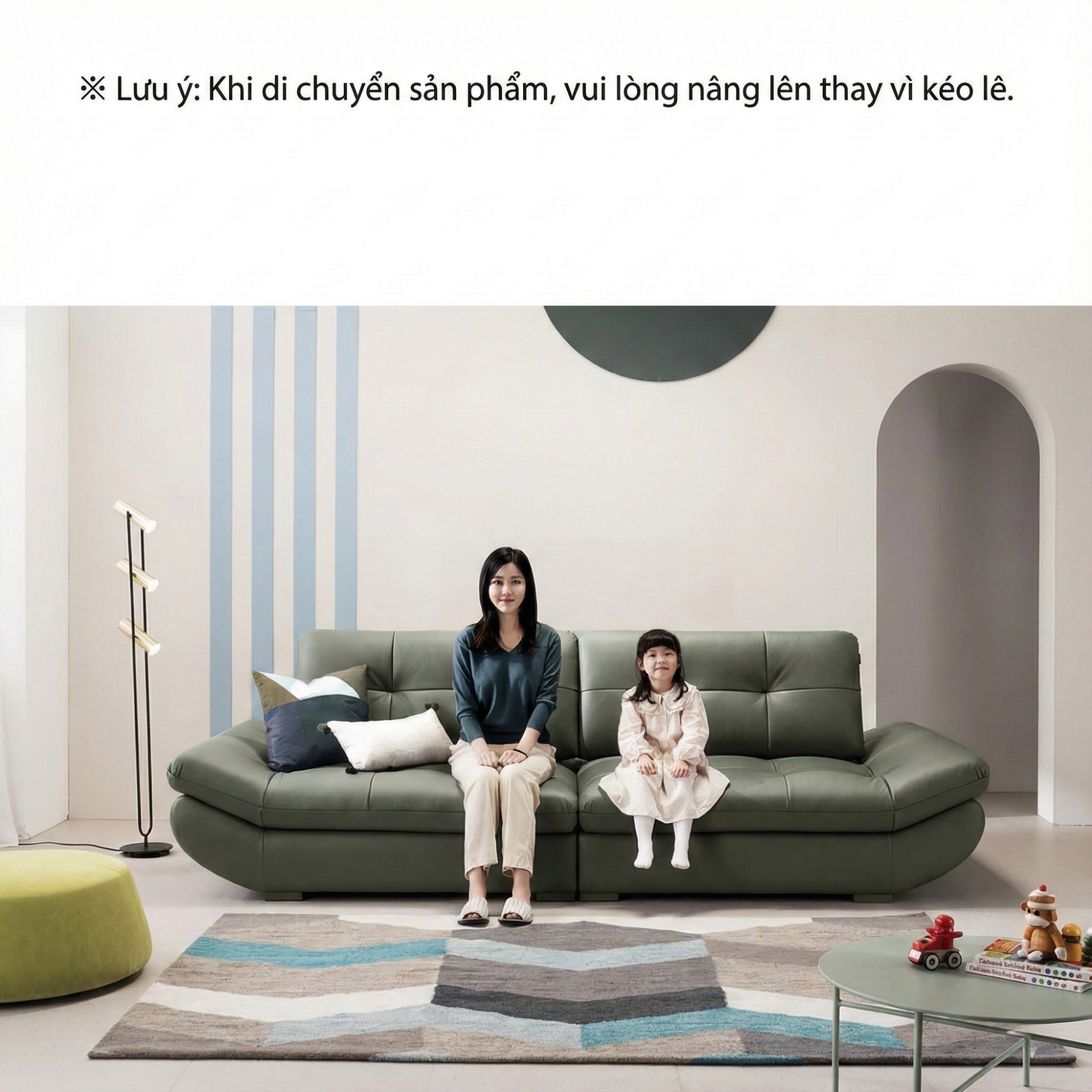 Sofa SOFTY - Sofa Gia Đình Hiện Đại Trẻ Trung Dáng Thuyền