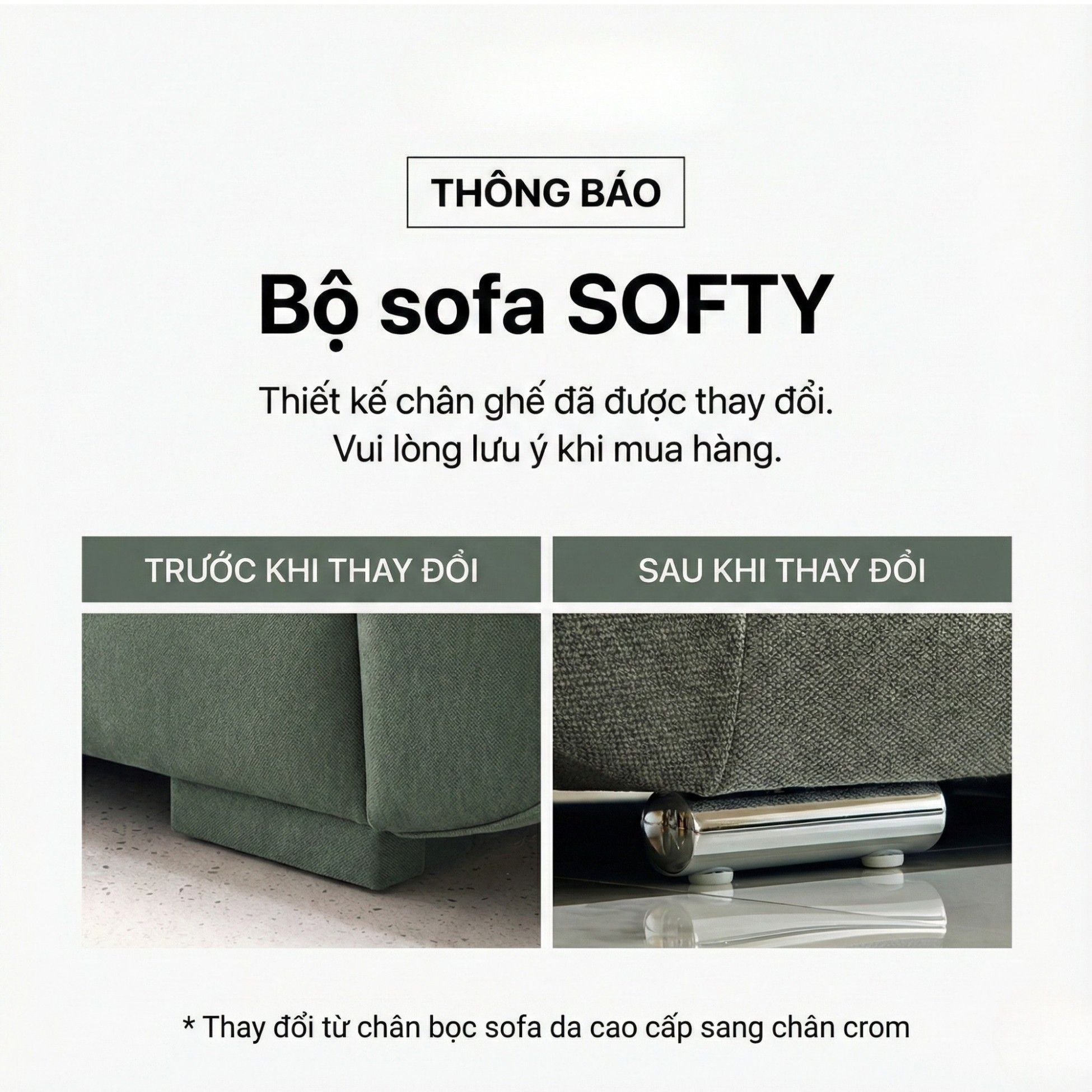 Sofa SOFTY - Sofa Gia Đình Hiện Đại Trẻ Trung Dáng Thuyền