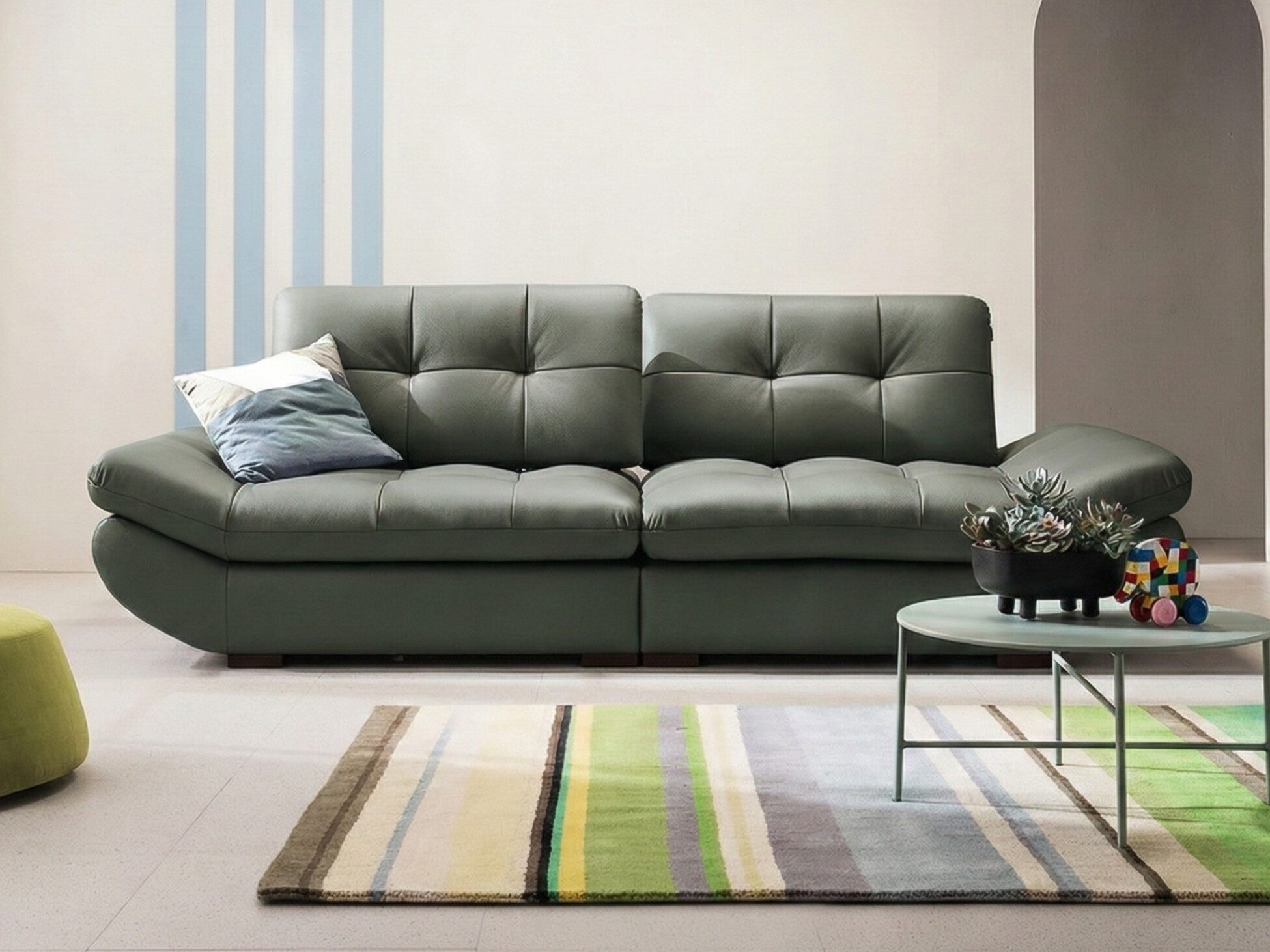 Sofa SOFTY - Sofa Gia Đình Hiện Đại Trẻ Trung Dáng Thuyền