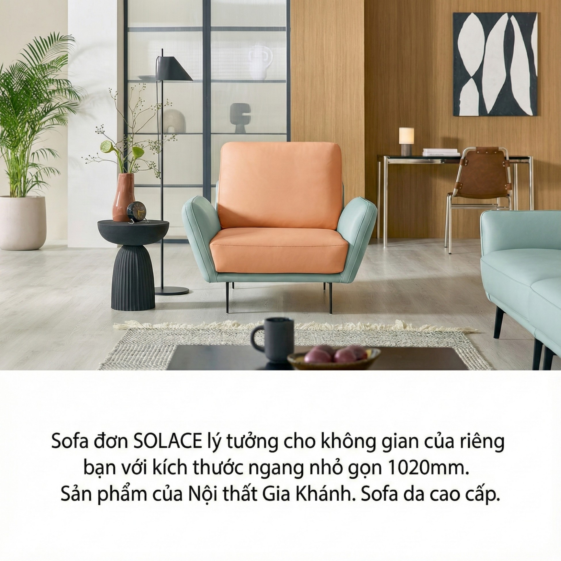 Sofa SOLACE - Sofa Đơn Thư Giãn Cho Căn Phòng Trẻ Trung