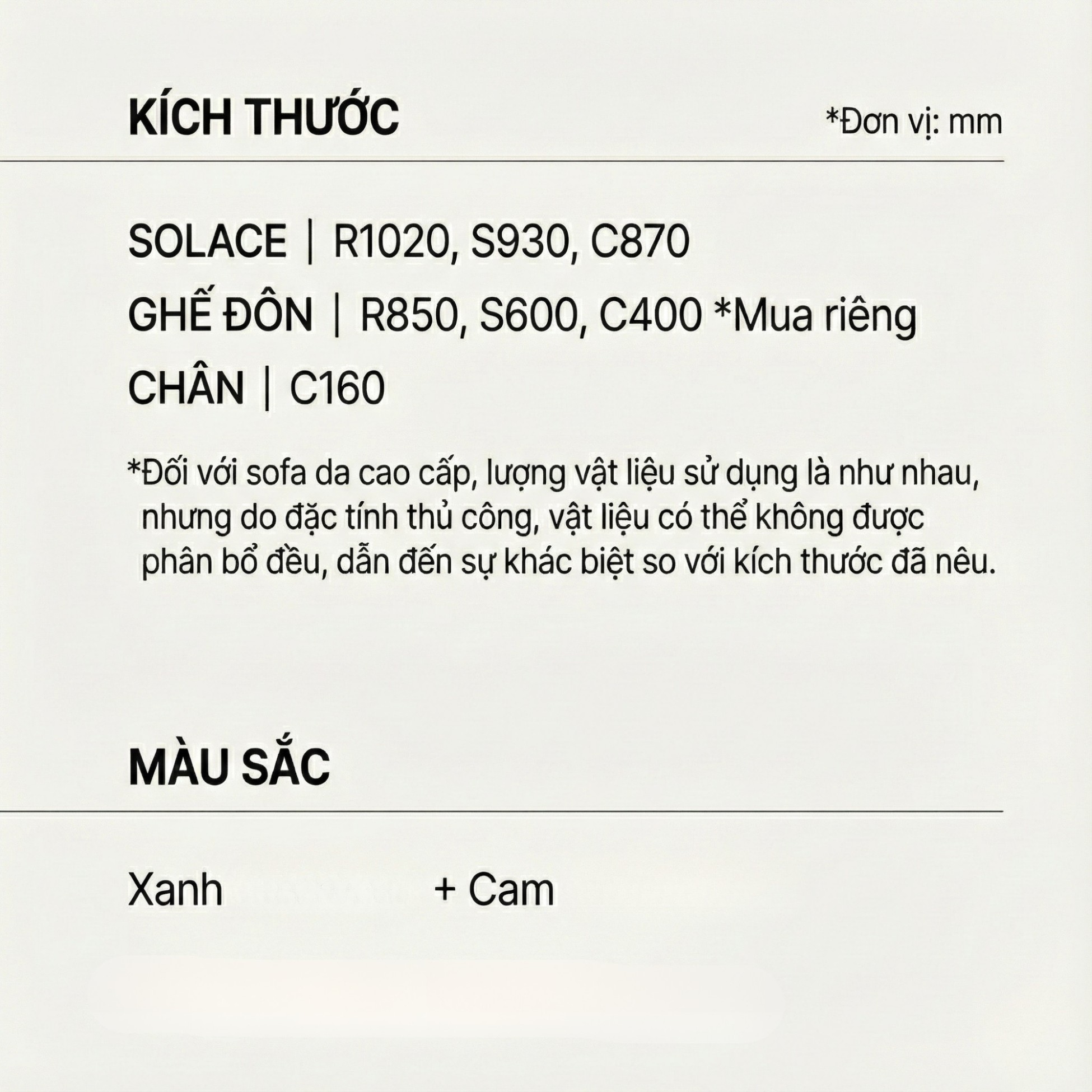 Sofa SOLACE - Sofa Đơn Thư Giãn Cho Căn Phòng Trẻ Trung