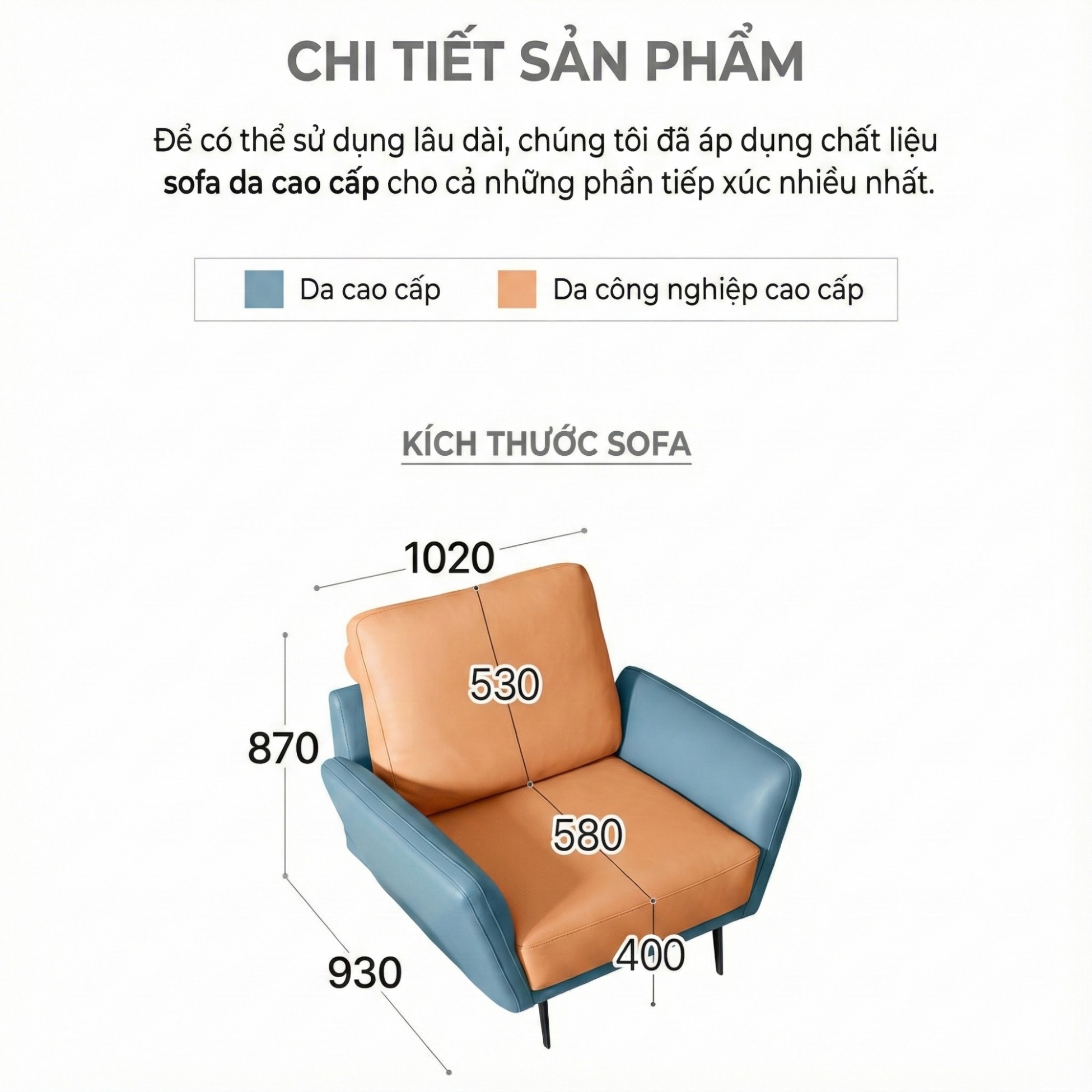 Sofa SOLACE - Sofa Đơn Thư Giãn Cho Căn Phòng Trẻ Trung