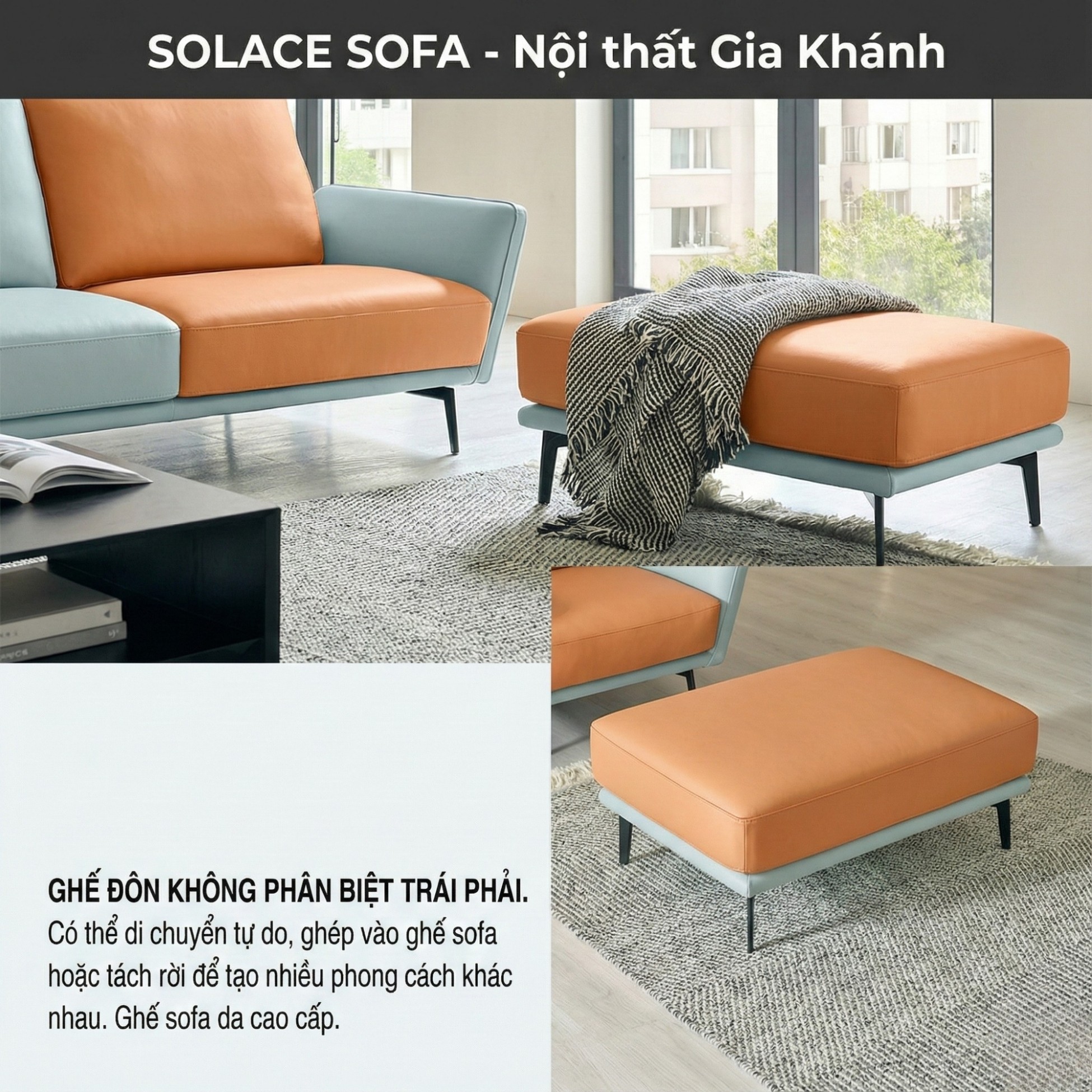 Sofa SOLACE - Sofa Đơn Thư Giãn Cho Căn Phòng Trẻ Trung