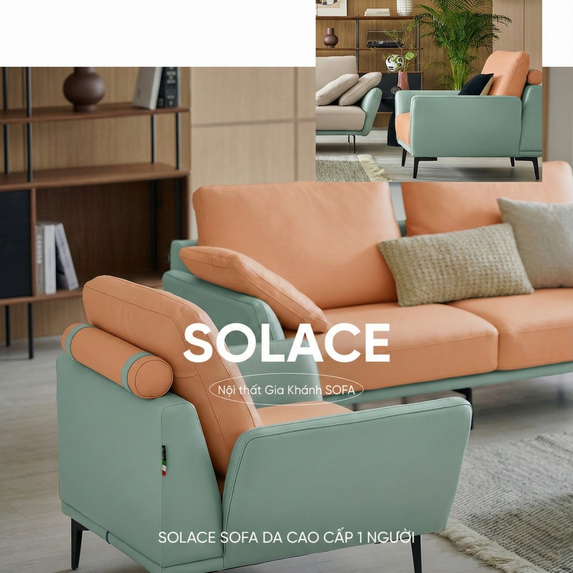 Sofa SOLACE - Sofa Đơn Thư Giãn Cho Căn Phòng Trẻ Trung