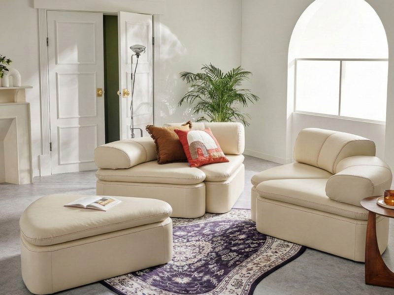 Sofa SUGARLOUNGE – Sofa Da Cao Cấp Kiểu Modular Linh Hoạt Độc Đáo
