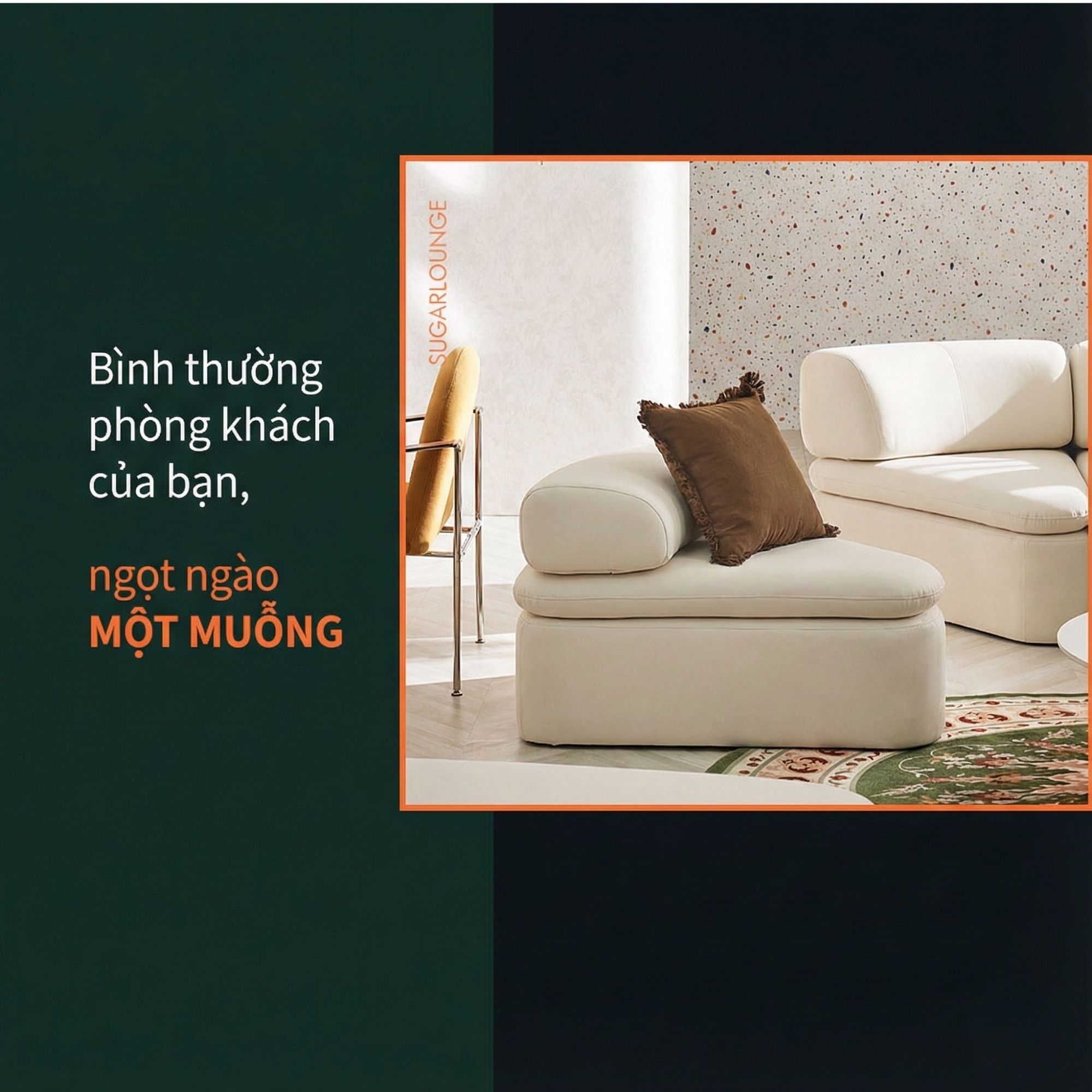 Sofa SUGARLOUNGE – Sofa Da Cao Cấp Kiểu Modular Linh Hoạt Độc Đáo