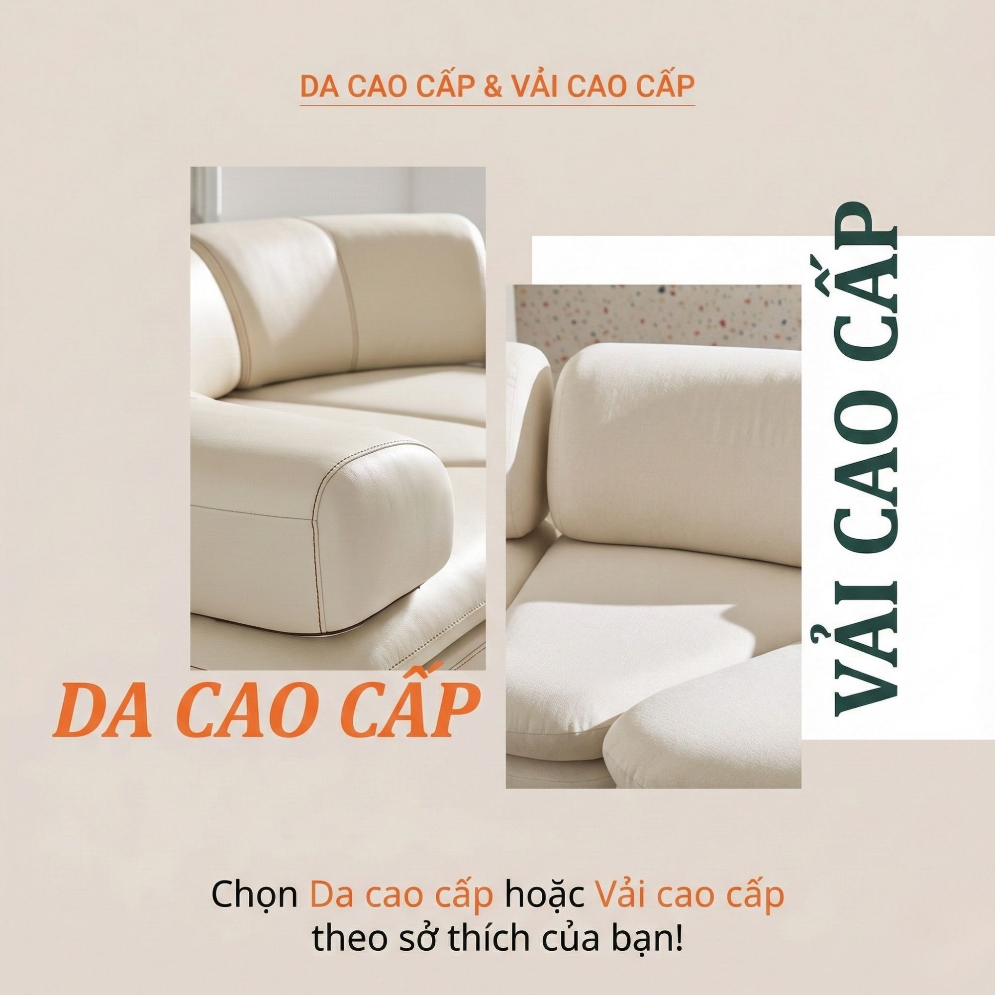 Sofa SUGARLOUNGE – Sofa Da Cao Cấp Kiểu Modular Linh Hoạt Độc Đáo