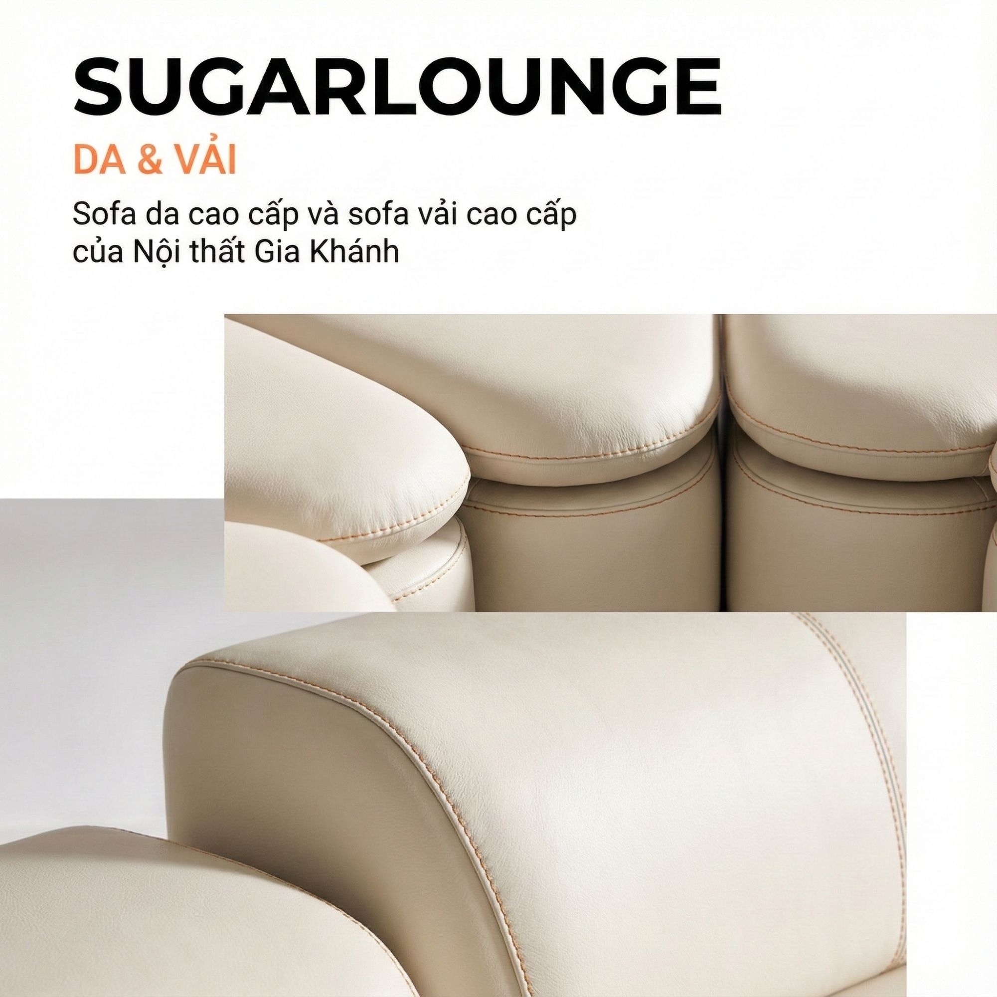 Sofa SUGARLOUNGE – Sofa Da Cao Cấp Kiểu Modular Linh Hoạt Độc Đáo