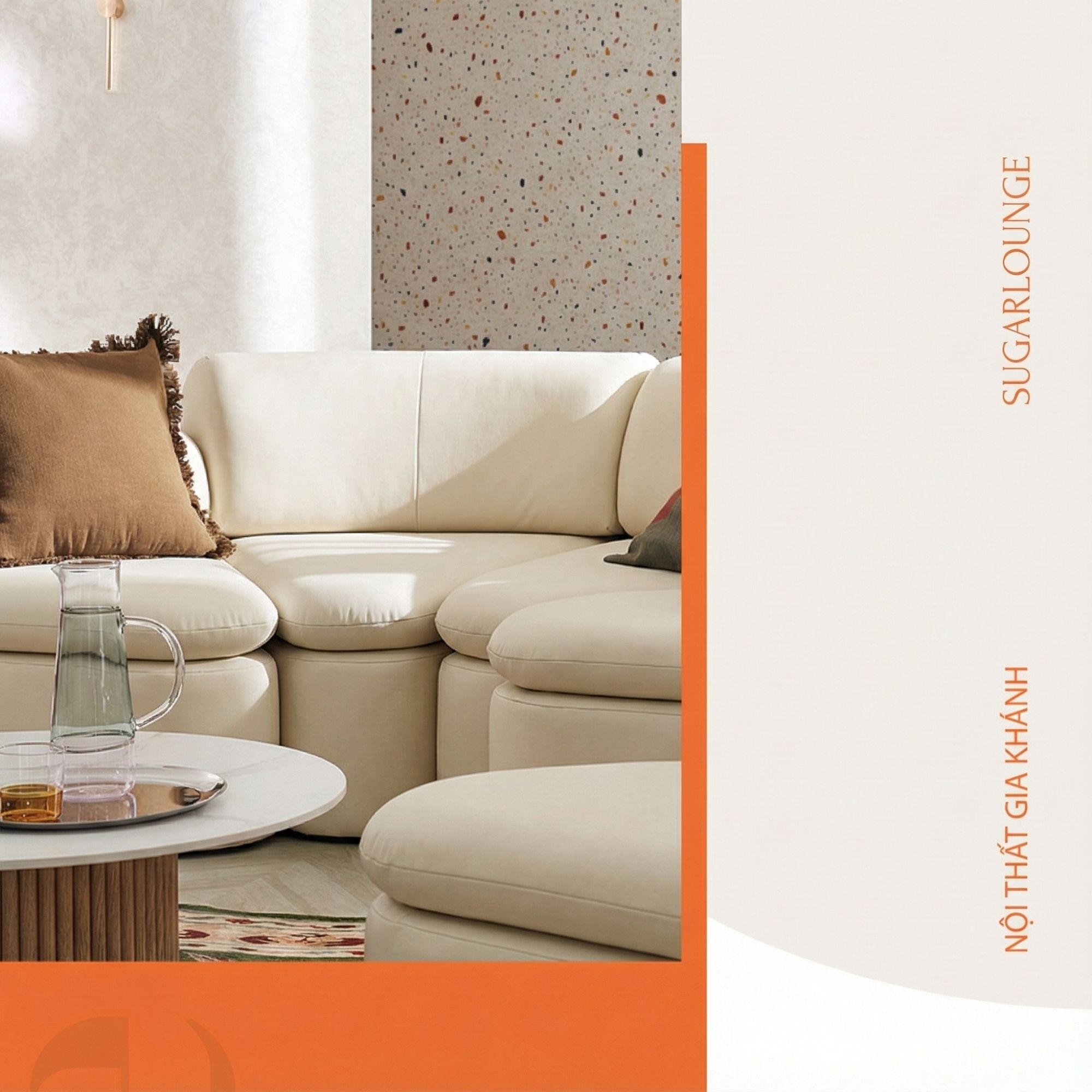 Sofa SUGARLOUNGE – Sofa Da Cao Cấp Kiểu Modular Linh Hoạt Độc Đáo