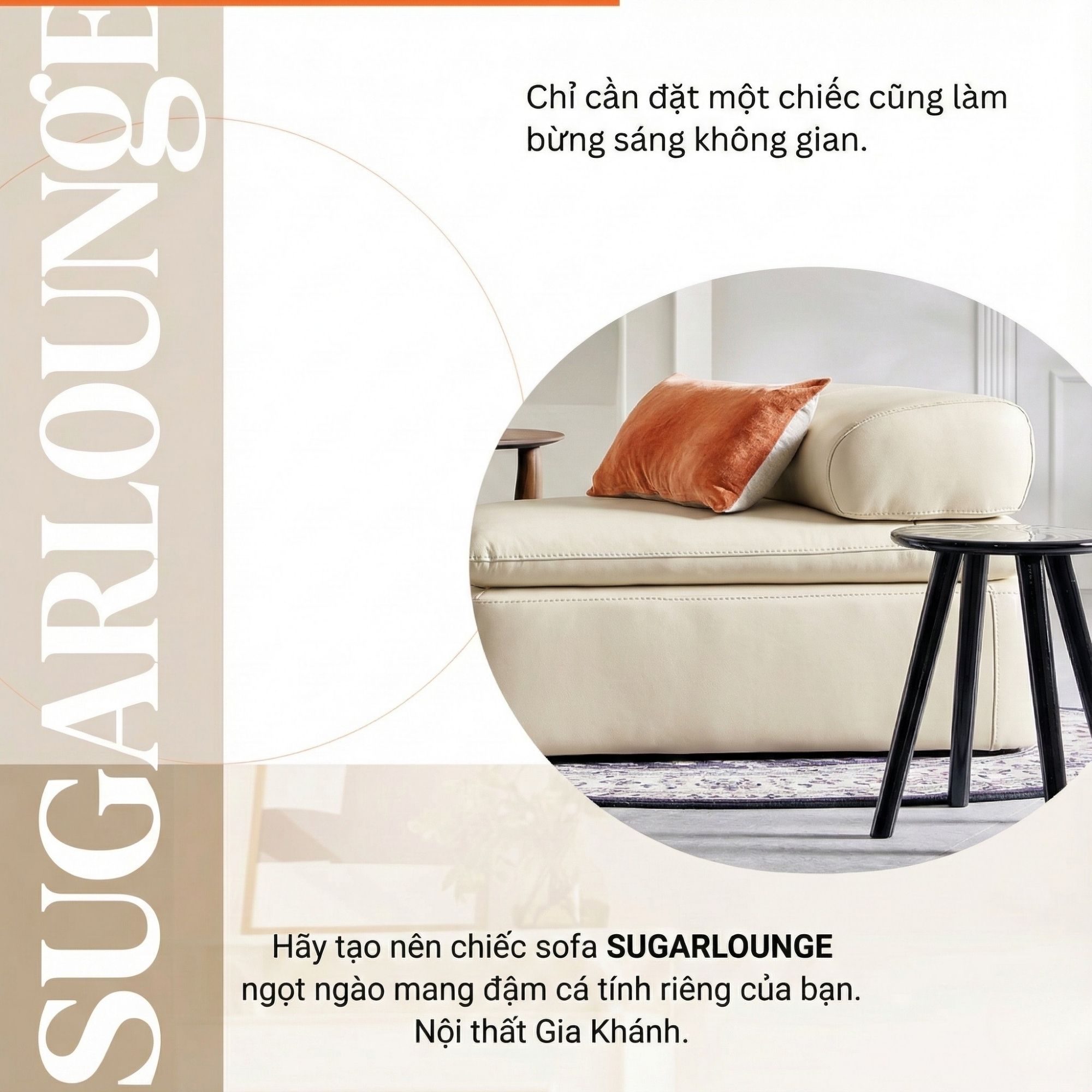 Sofa SUGARLOUNGE – Sofa Da Cao Cấp Kiểu Modular Linh Hoạt Độc Đáo