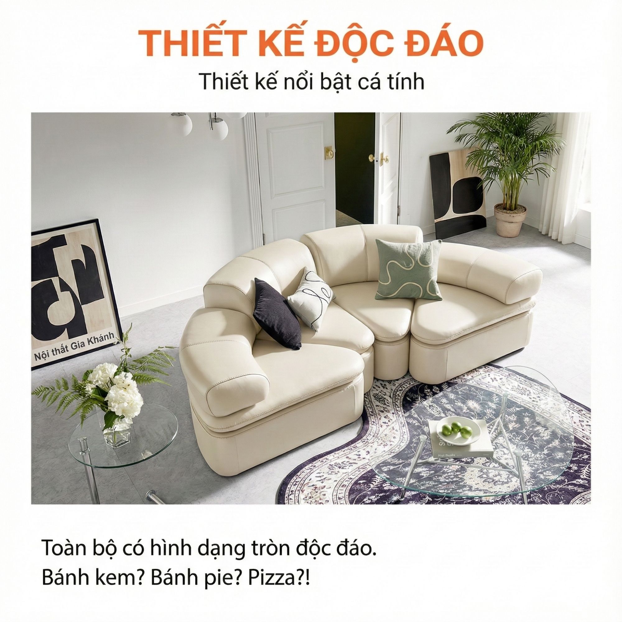 Sofa SUGARLOUNGE – Sofa Da Cao Cấp Kiểu Modular Linh Hoạt Độc Đáo