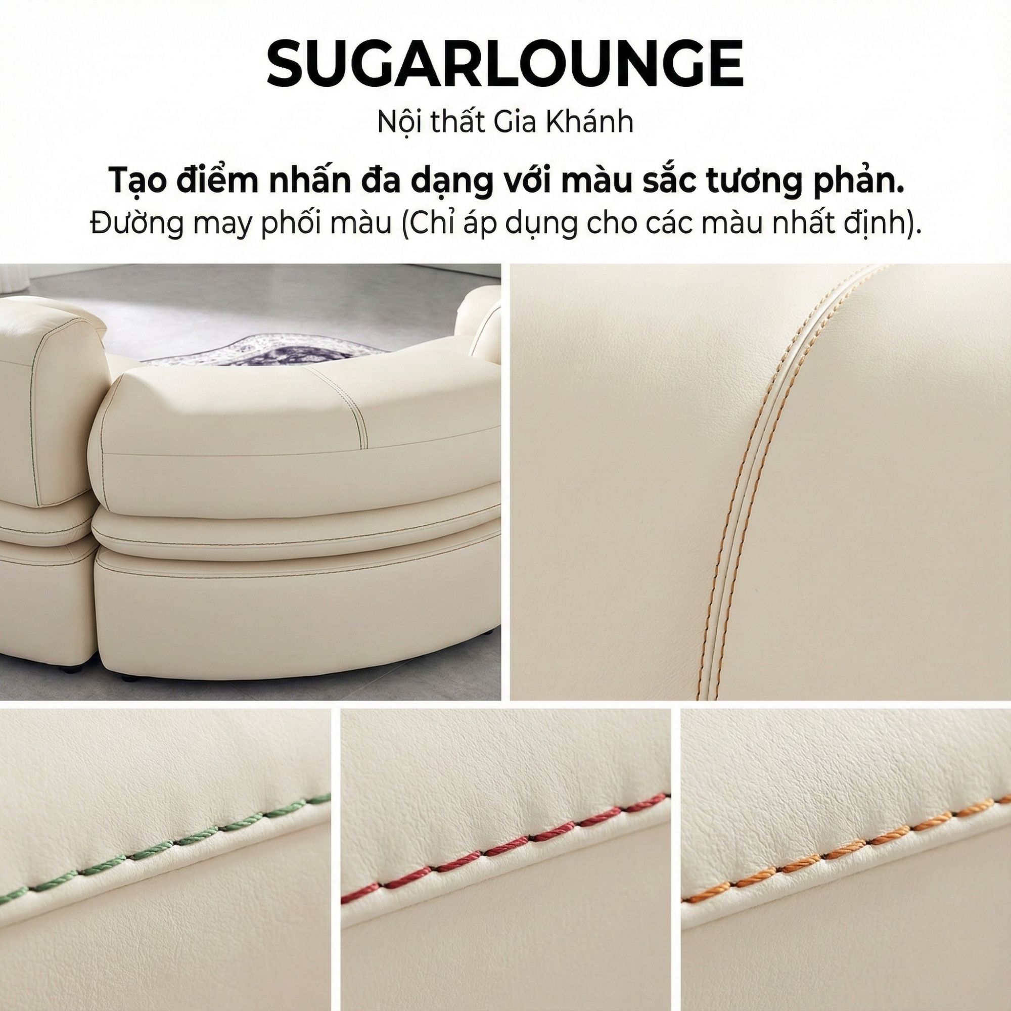 Sofa SUGARLOUNGE – Sofa Da Cao Cấp Kiểu Modular Linh Hoạt Độc Đáo
