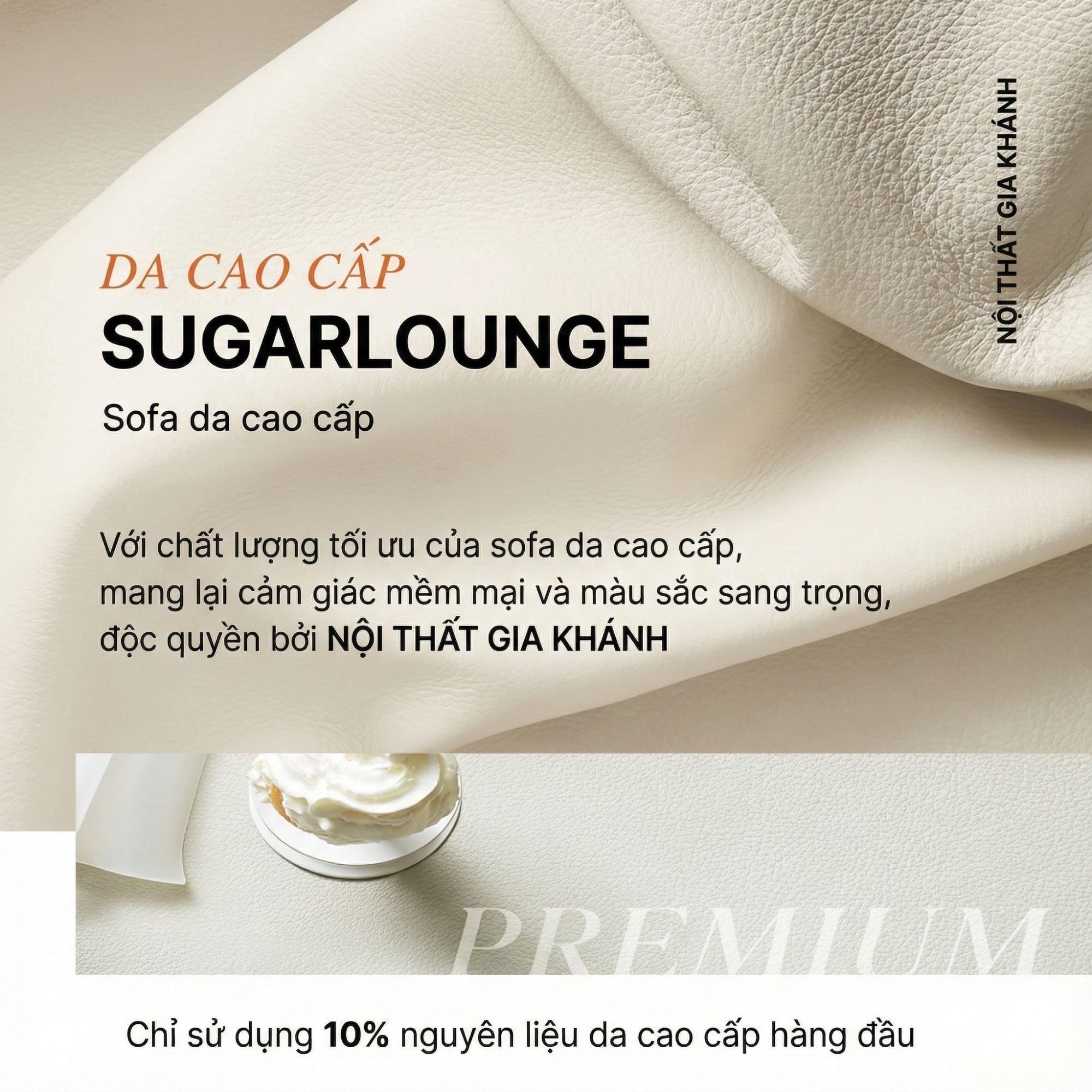 Sofa SUGARLOUNGE – Sofa Da Cao Cấp Kiểu Modular Linh Hoạt Độc Đáo