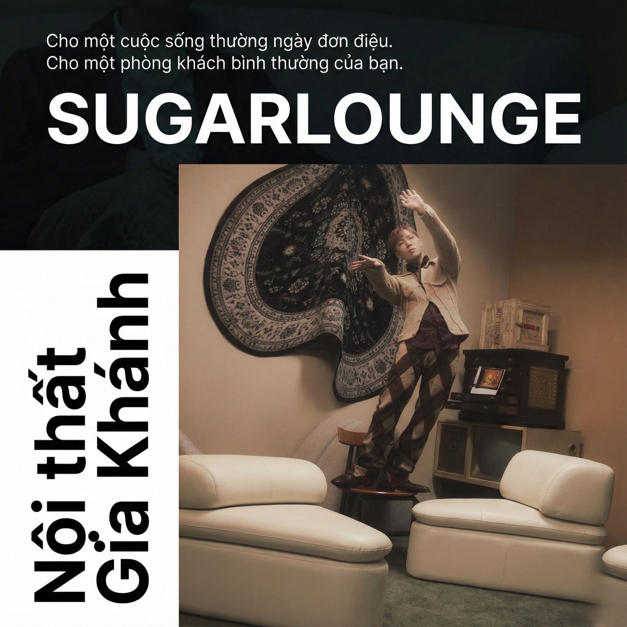 Sofa SUGARLOUNGE – Sofa Da Cao Cấp Kiểu Modular Linh Hoạt Độc Đáo