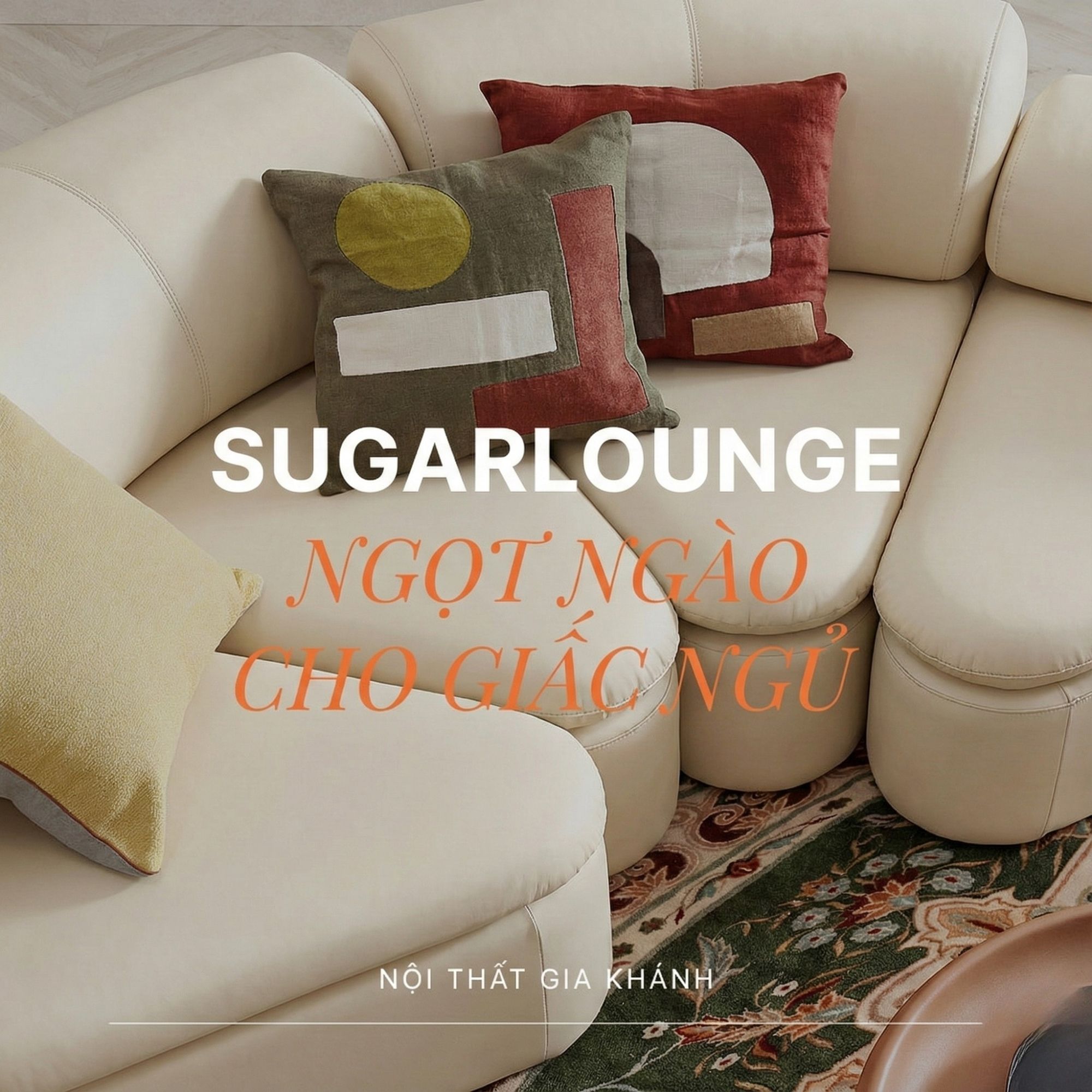 Sofa SUGARLOUNGE – Sofa Da Cao Cấp Kiểu Modular Linh Hoạt Độc Đáo