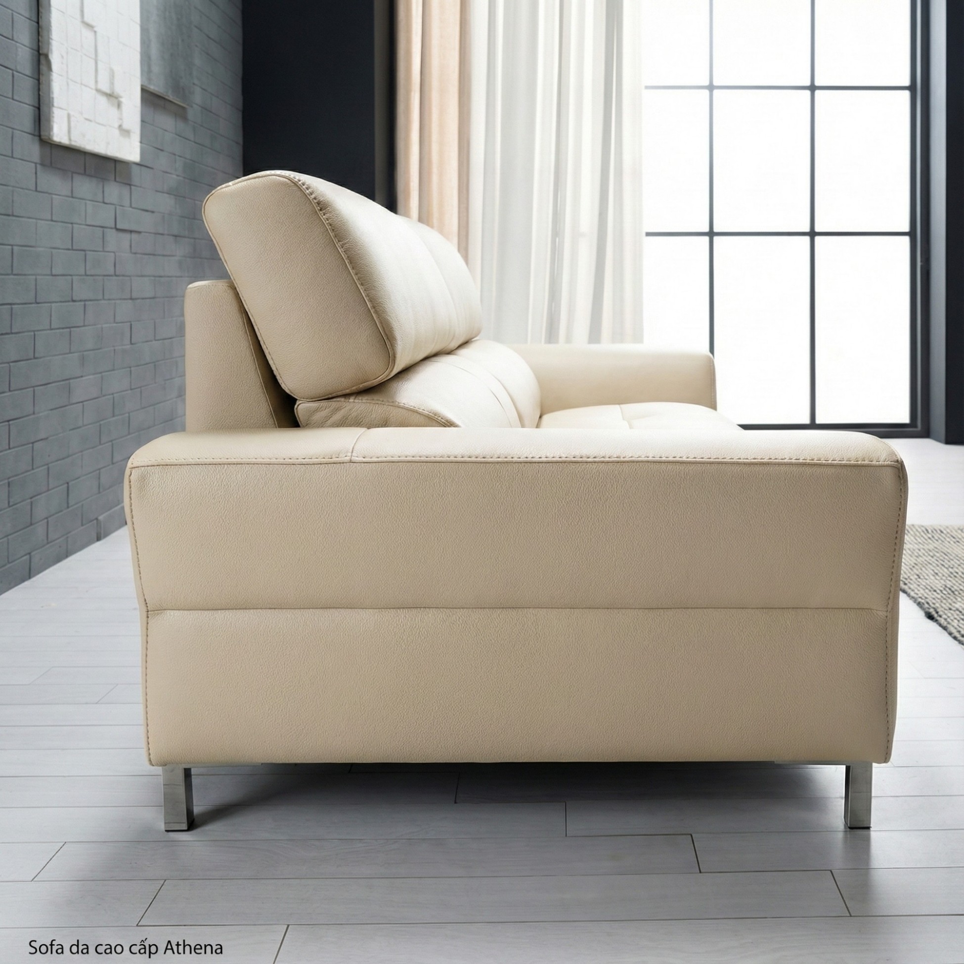 sofa bọc da cao cấp haven