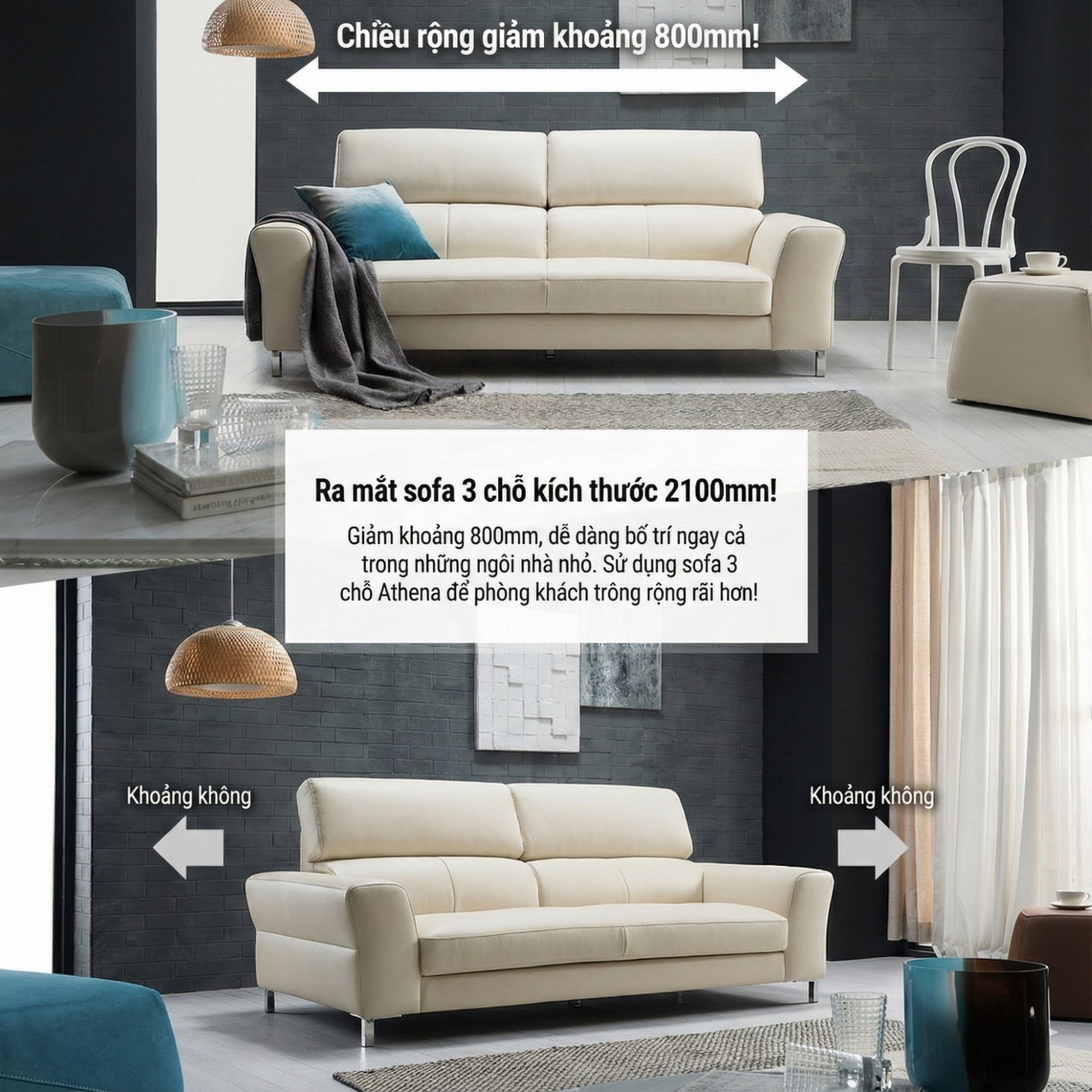 sofa bọc da cao cấp haven