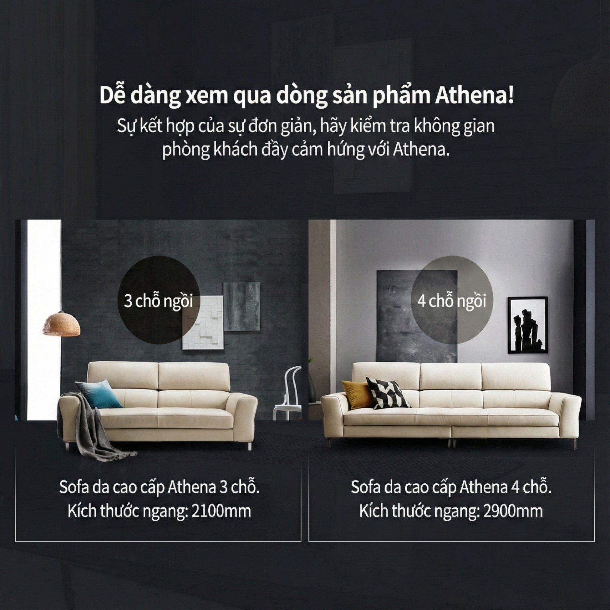 sofa bọc da cao cấp haven