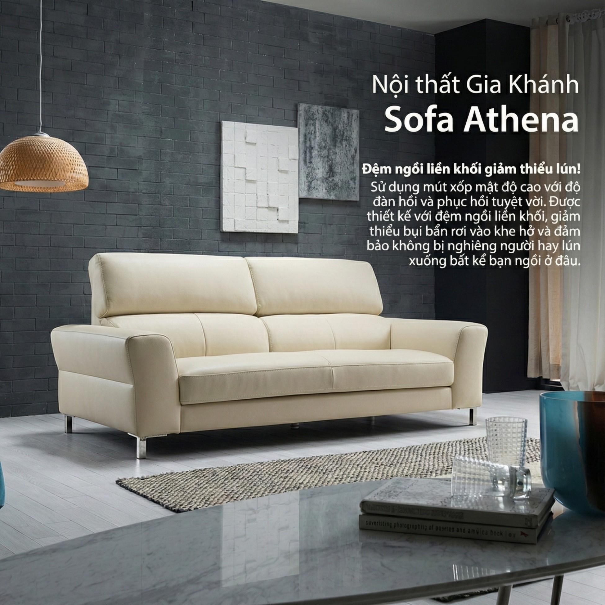 sofa bọc da cao cấp haven