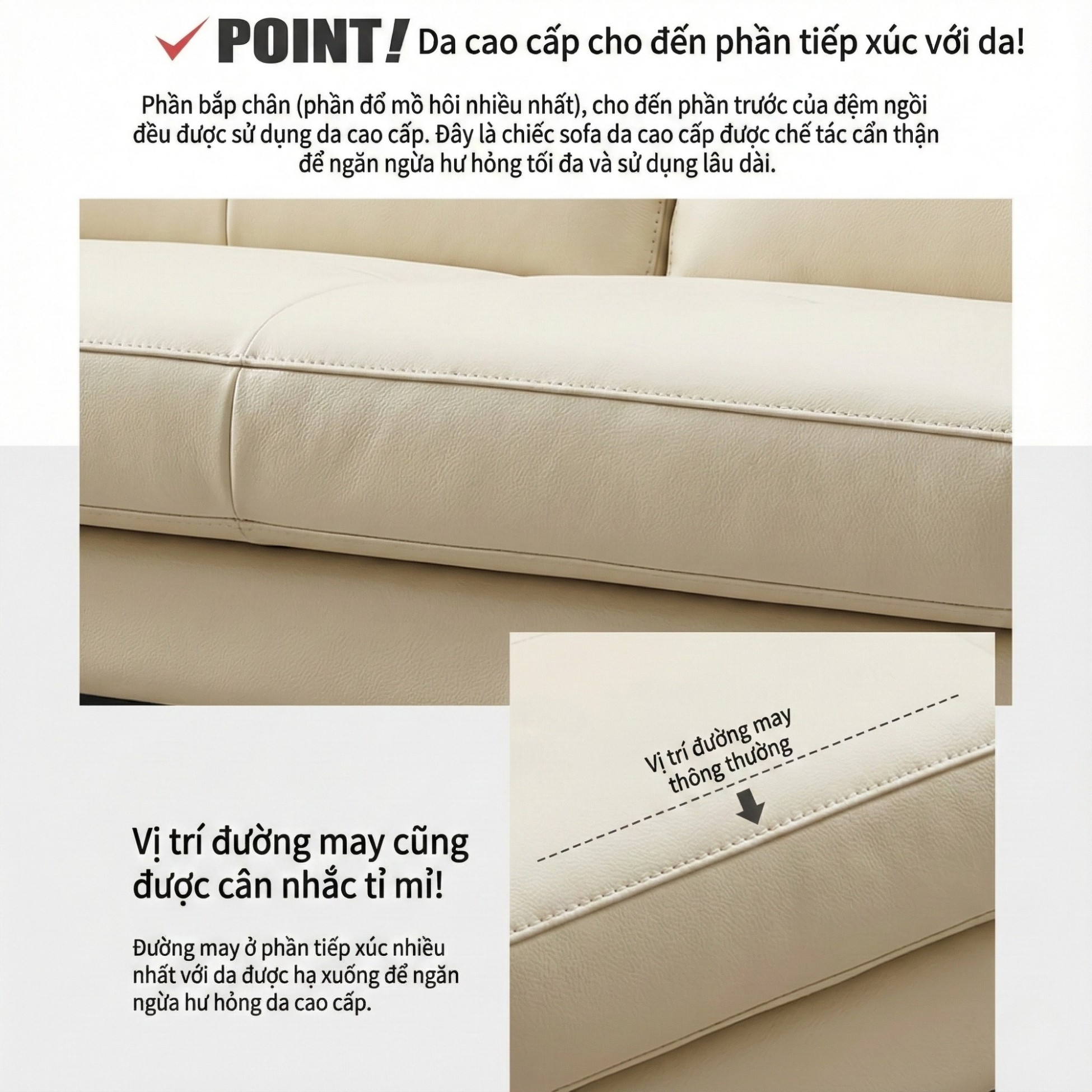 sofa bọc da cao cấp haven