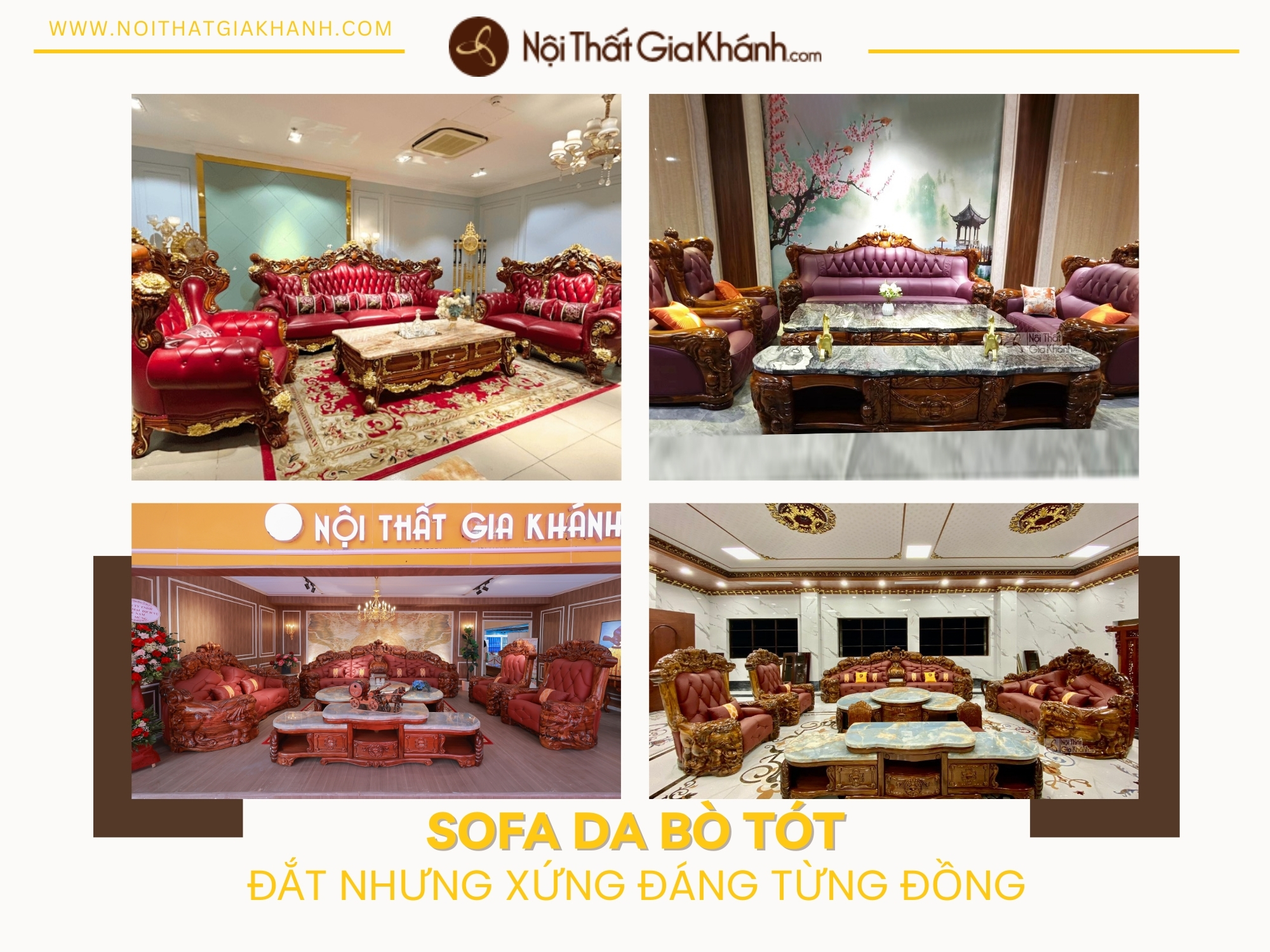 Sofa Da Bò Tót: Đắt Nhưng Xứng Đáng Từng Đồng