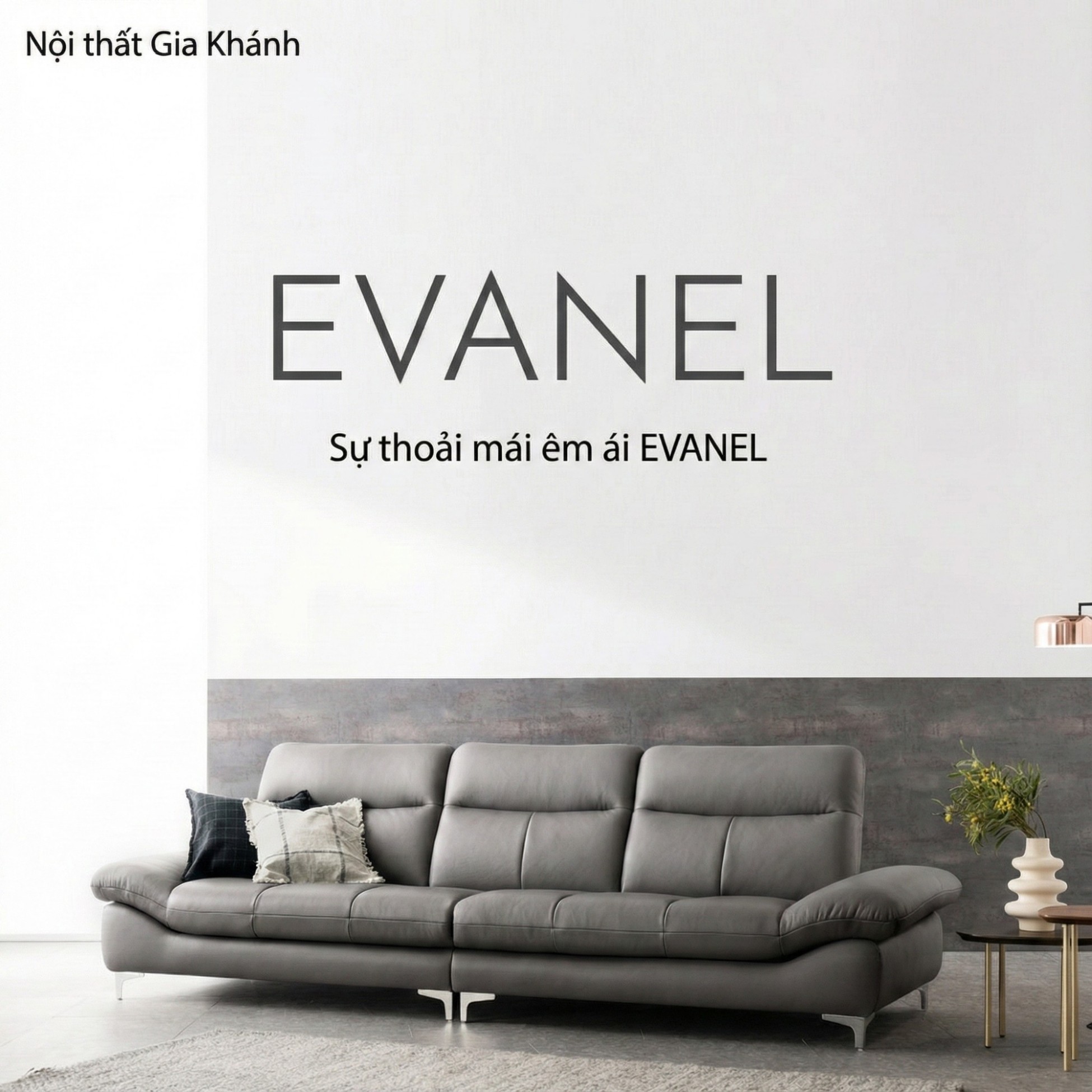 sofa evanel Sofa bọc da hiện đại cao cấp