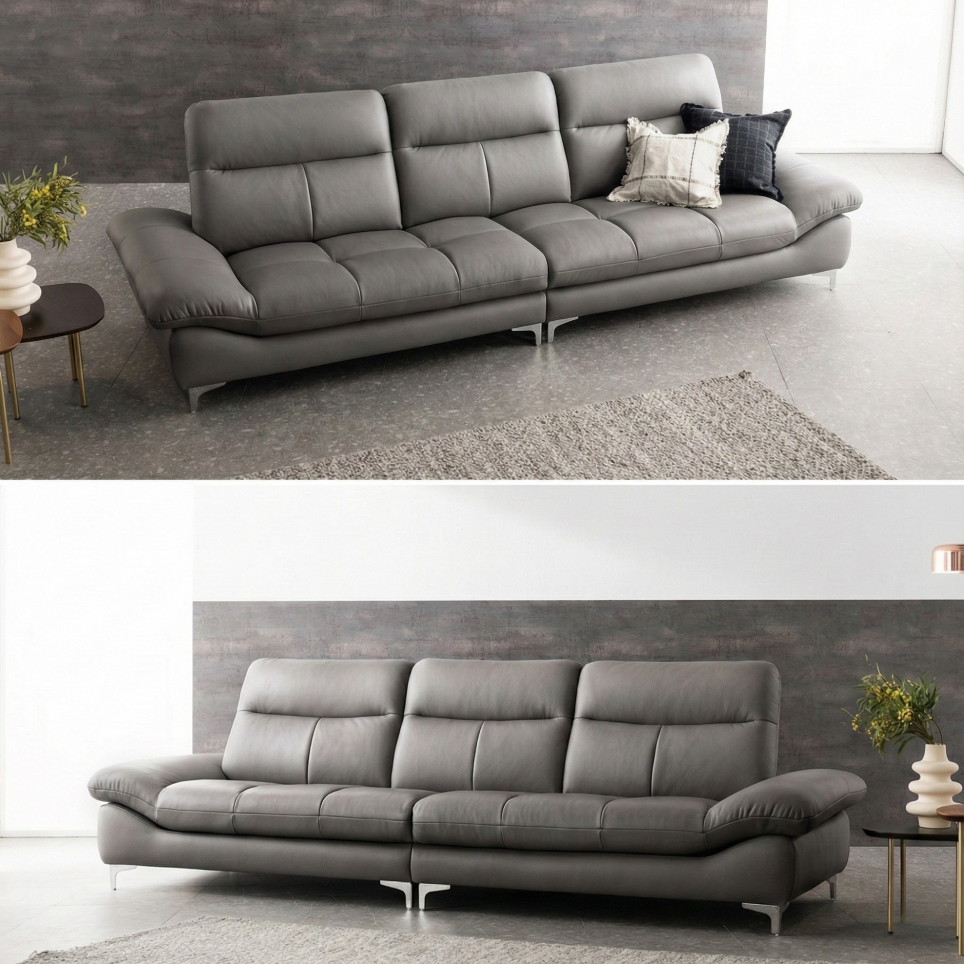 sofa evanel Sofa bọc da hiện đại cao cấp