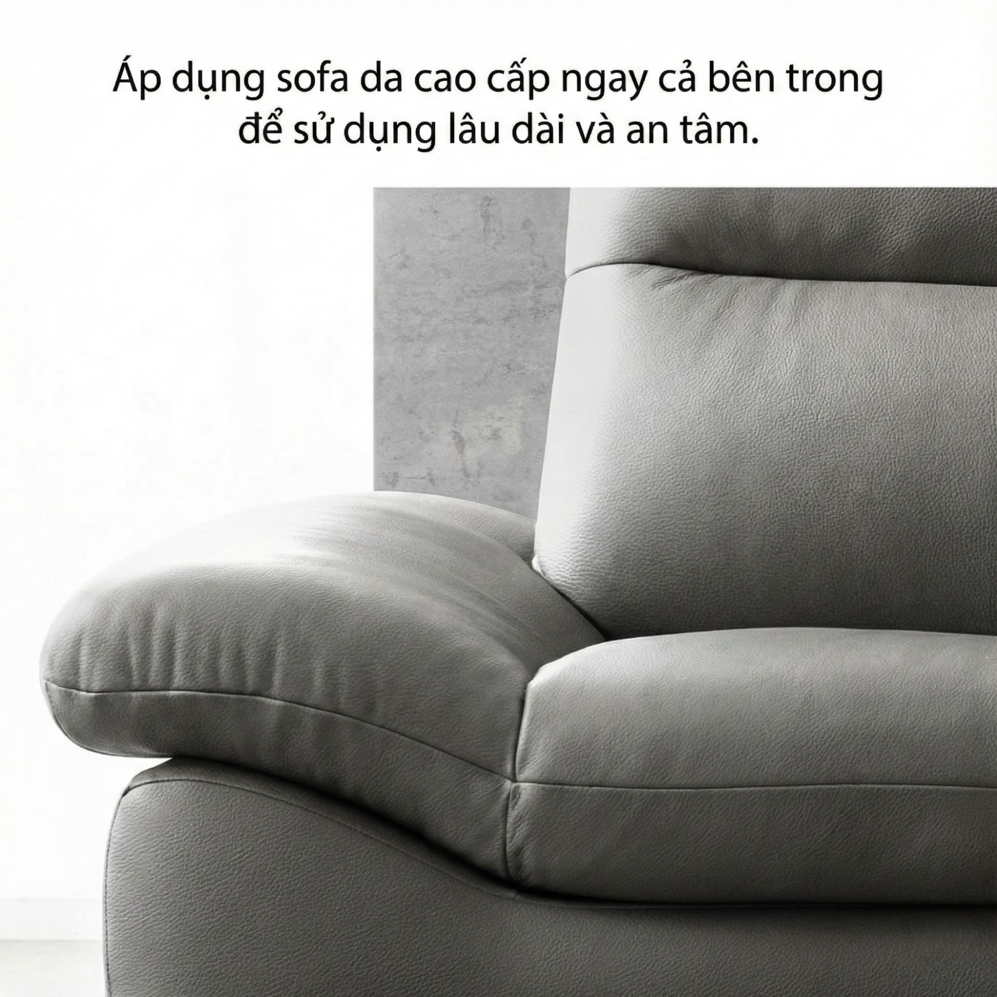 sofa evanel Sofa bọc da hiện đại cao cấp