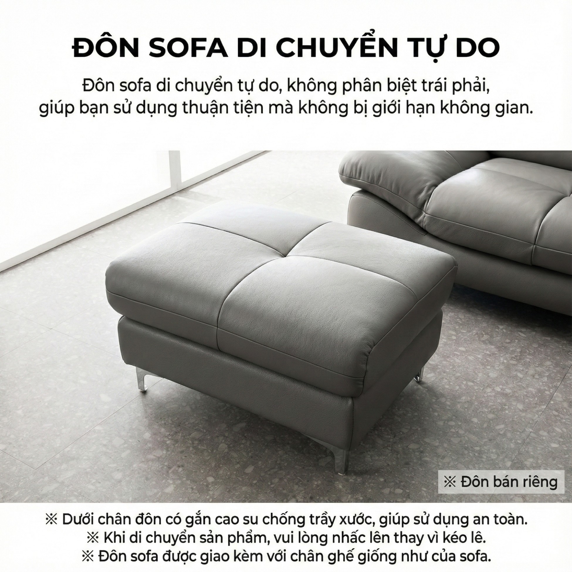 sofa evanel Sofa bọc da hiện đại cao cấp