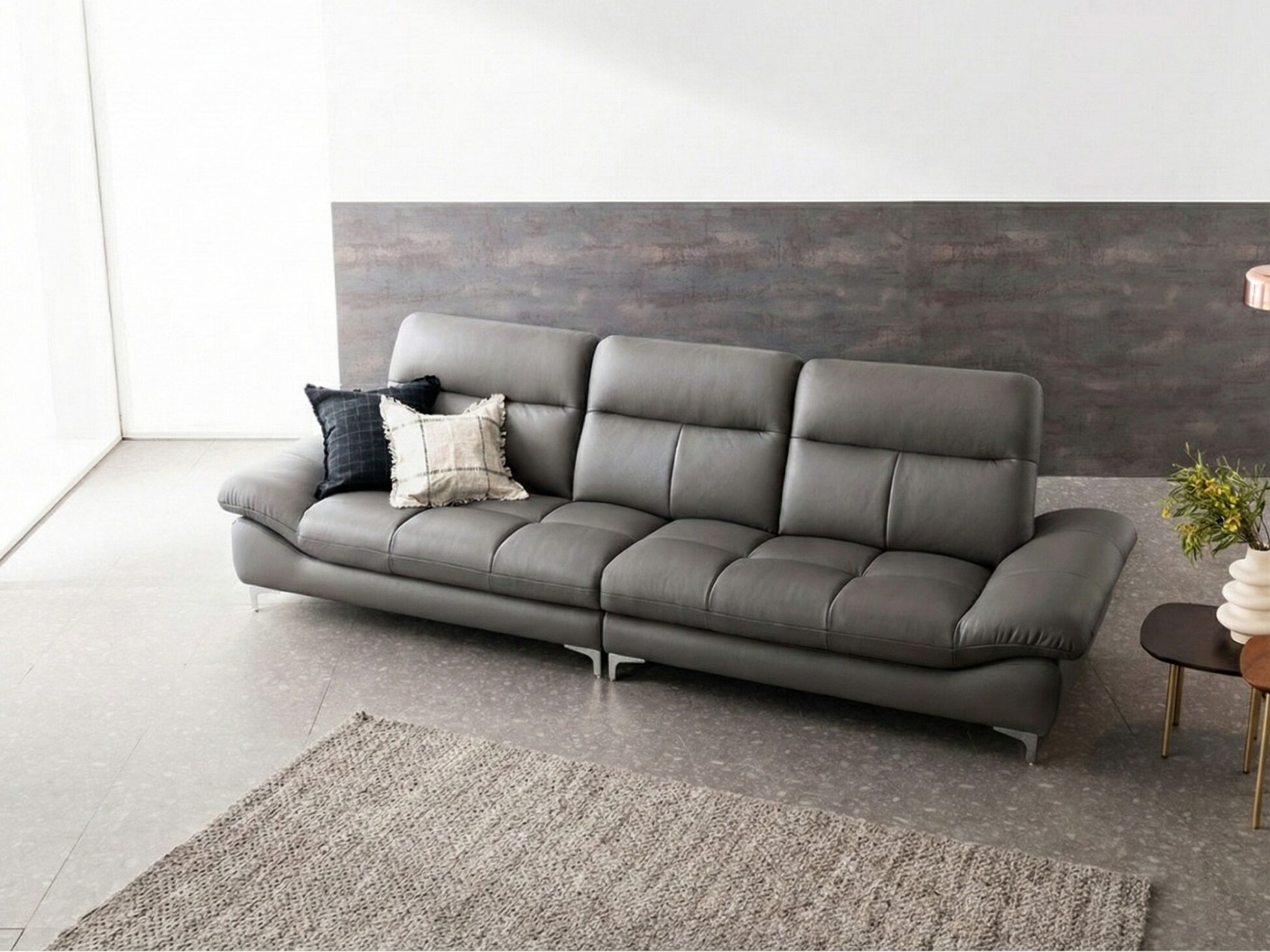 sofa evanel Sofa bọc da hiện đại cao cấp