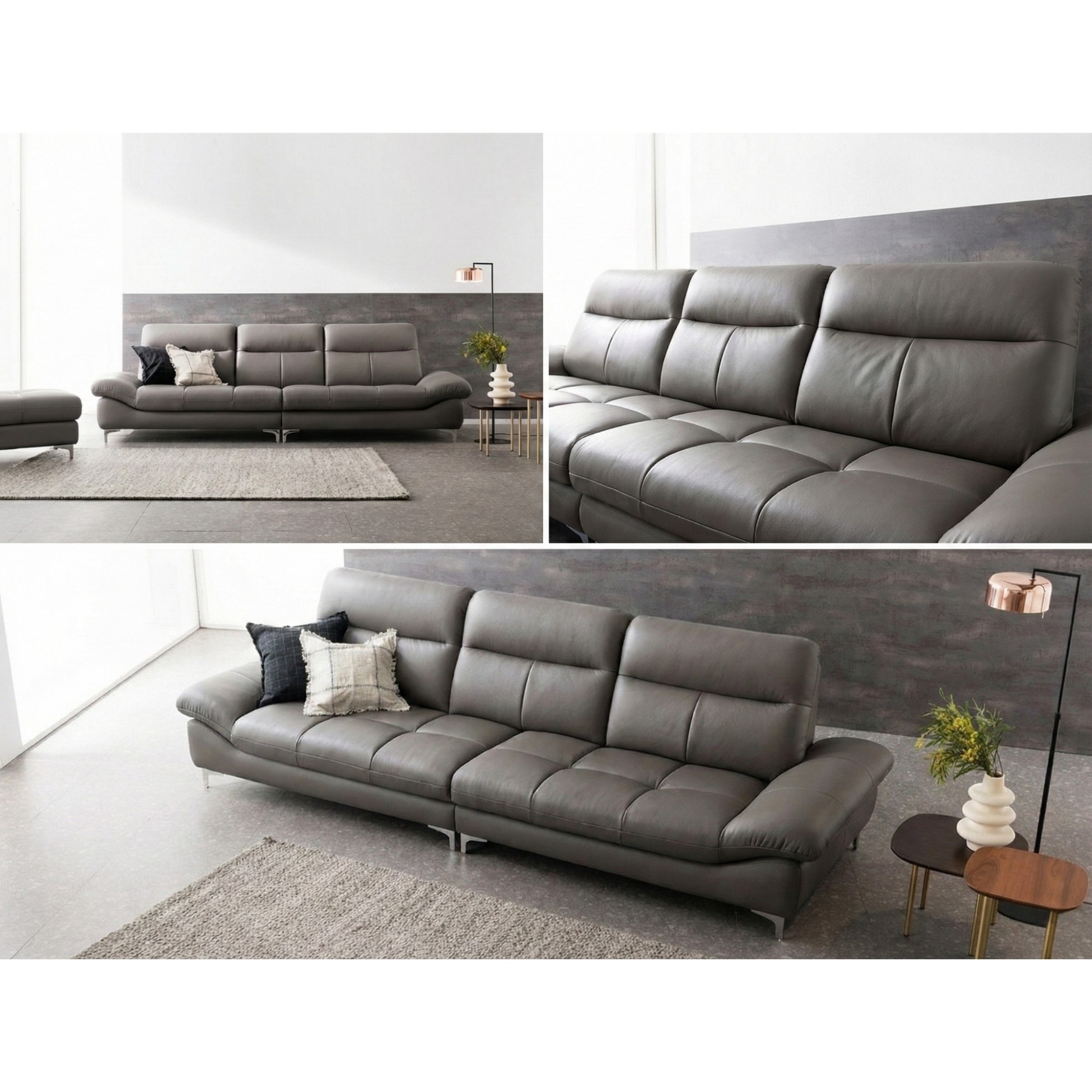 sofa evanel Sofa bọc da hiện đại cao cấp