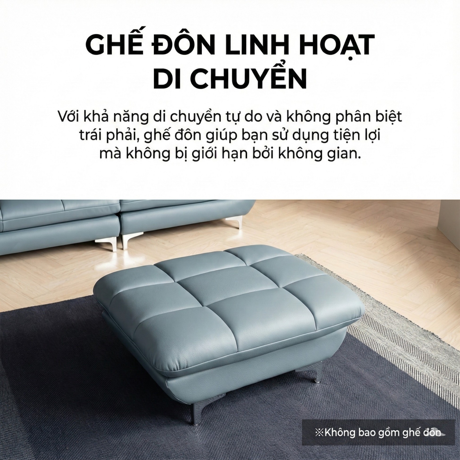 Sofa EVERBEST – Sofa Da Cao Cấp Tựa Đầu Chức Năng Hiện Đại
