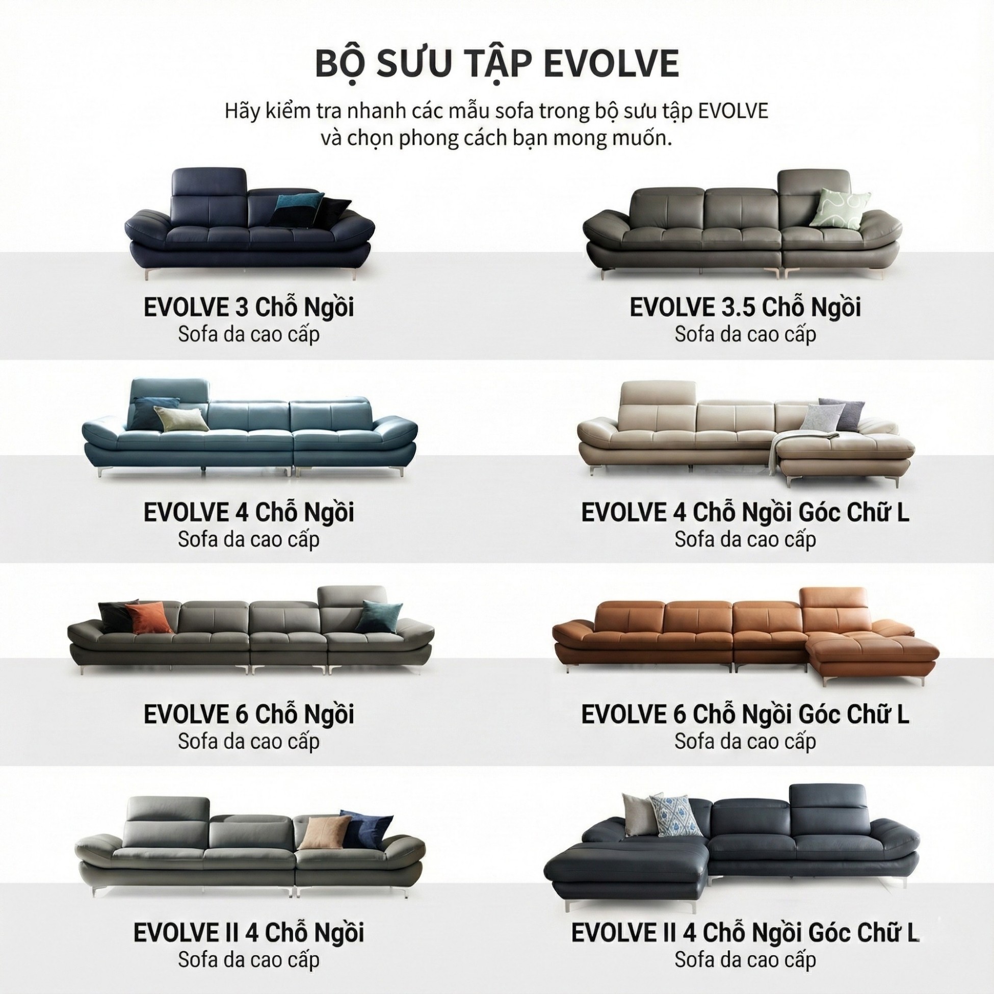 sofa evolve hiện đại