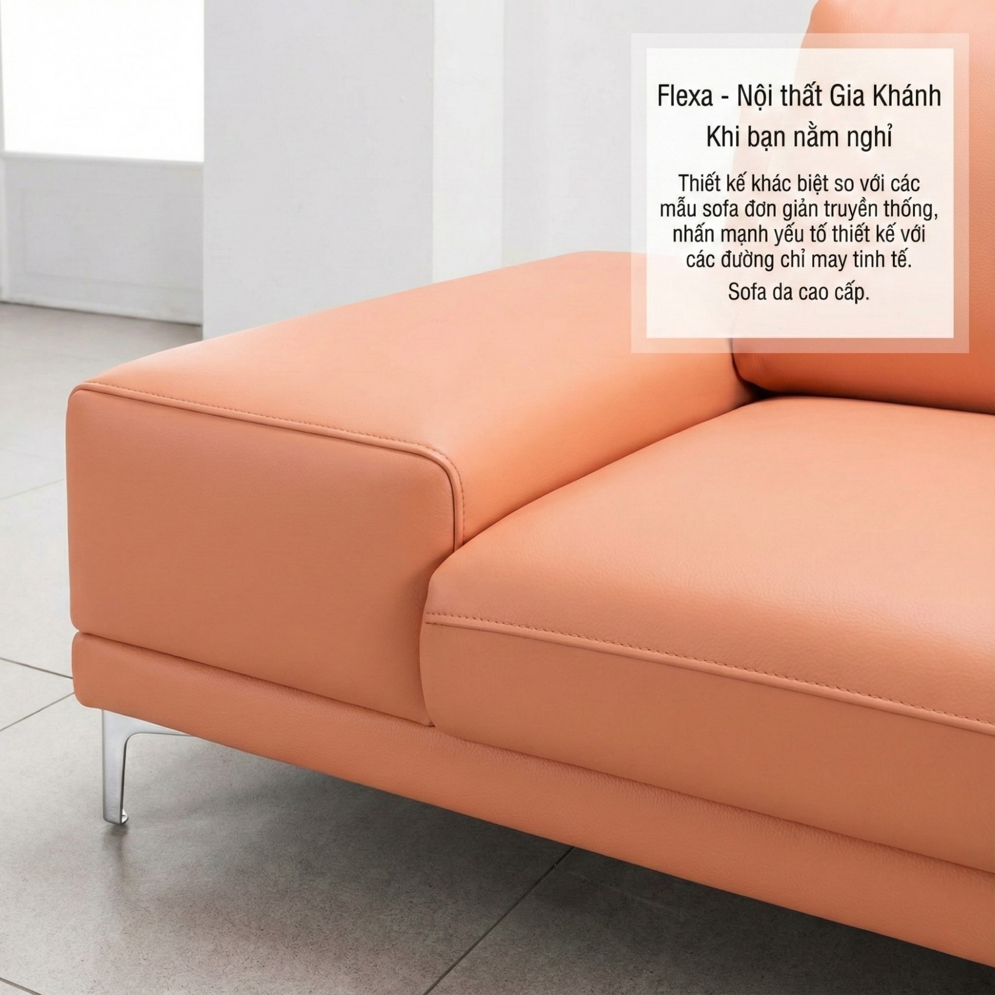 sofa flexa- sofa bọc da cao cấp