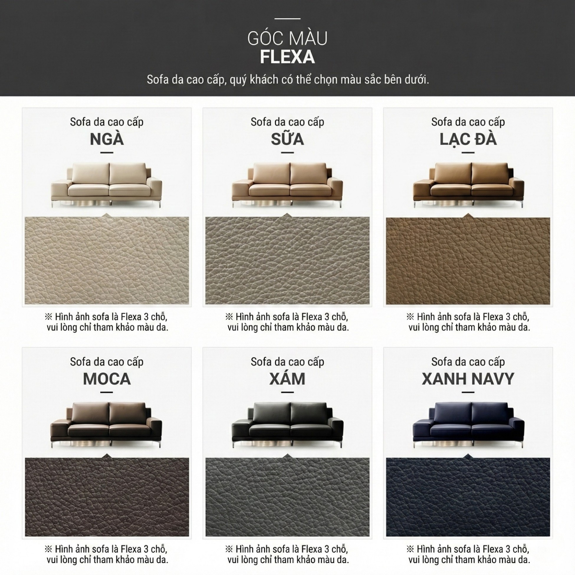 sofa flexa- sofa bọc da cao cấp