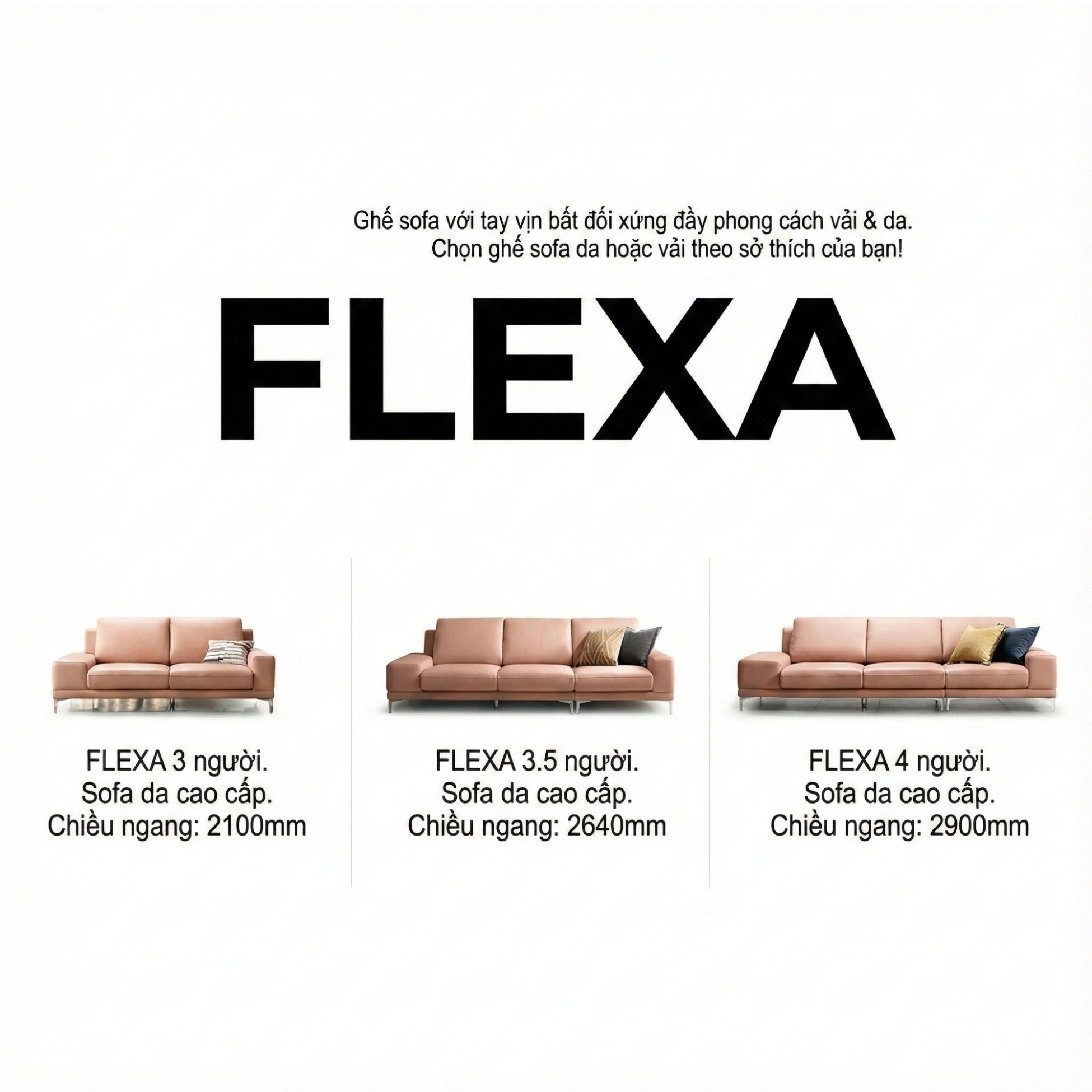 sofa flexa- sofa bọc da cao cấp