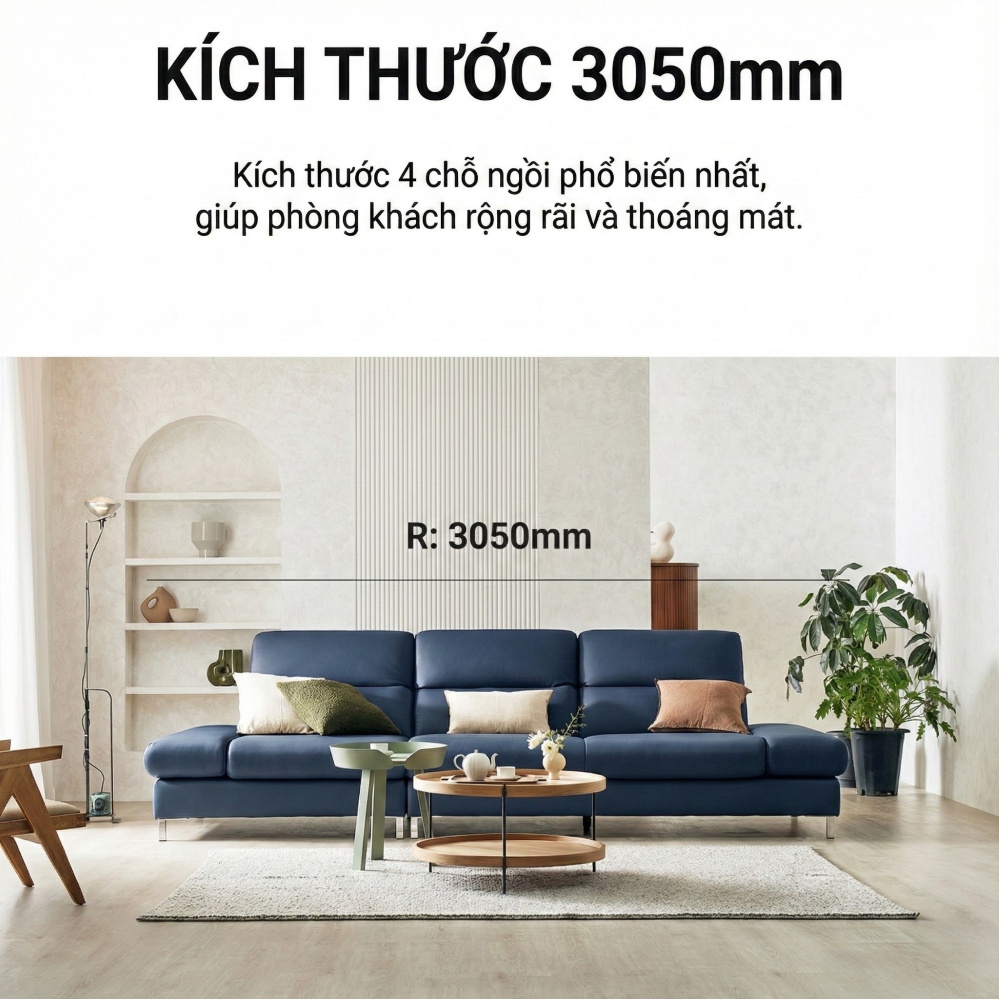 Sofa SERENE - Sofa Da Hiện Đại Đầy Đỉnh Cao Cho Sự Êm Ái