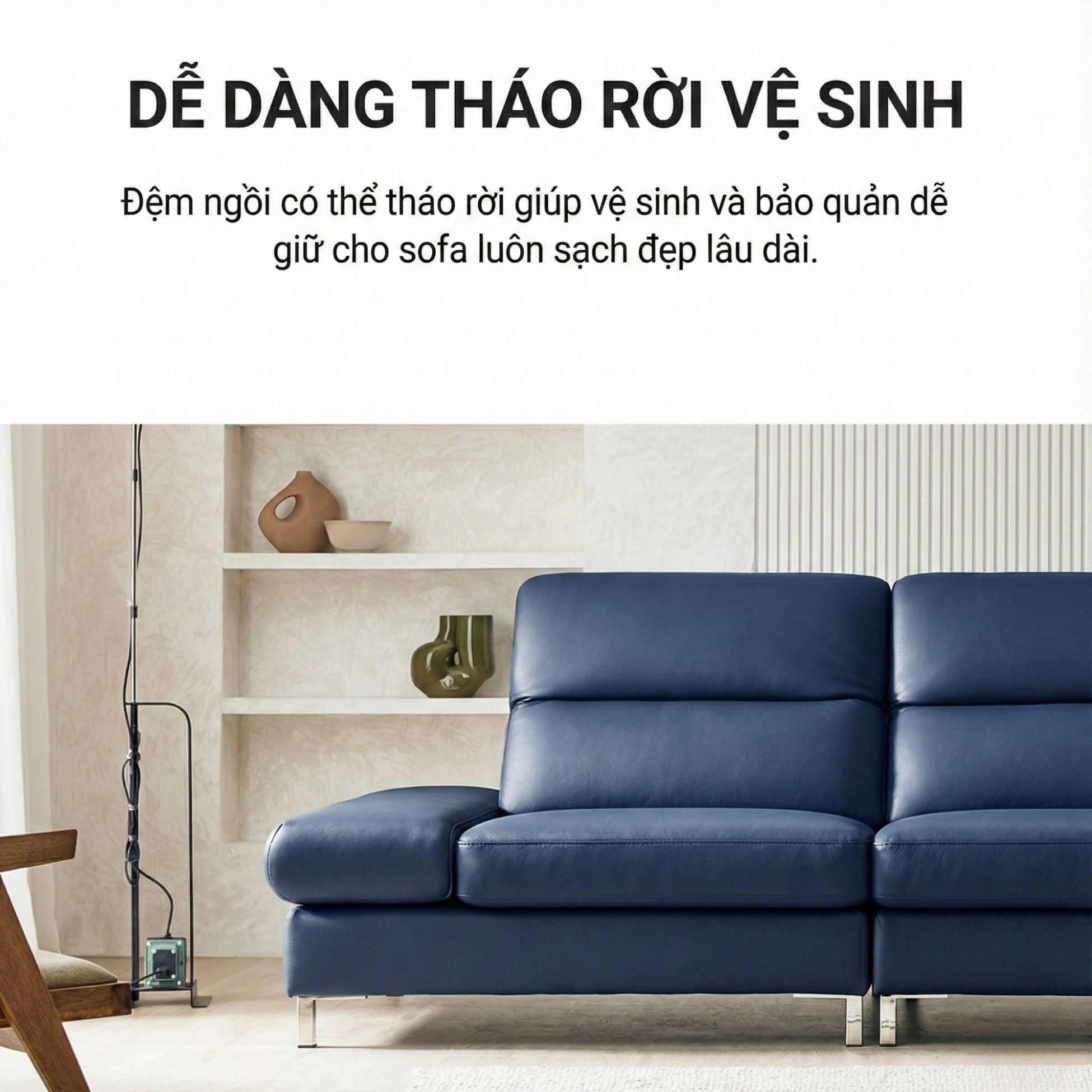 Sofa SERENE - Sofa Da Hiện Đại Đầy Đỉnh Cao Cho Sự Êm Ái