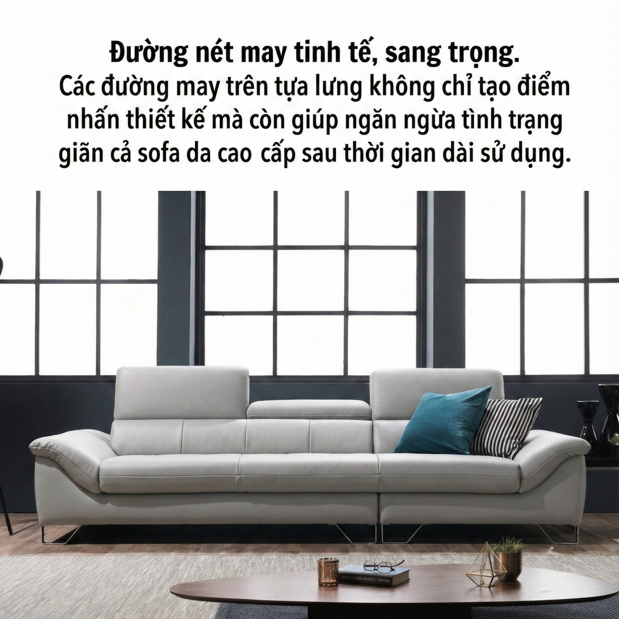 sofa hiện đại bọc da haven
