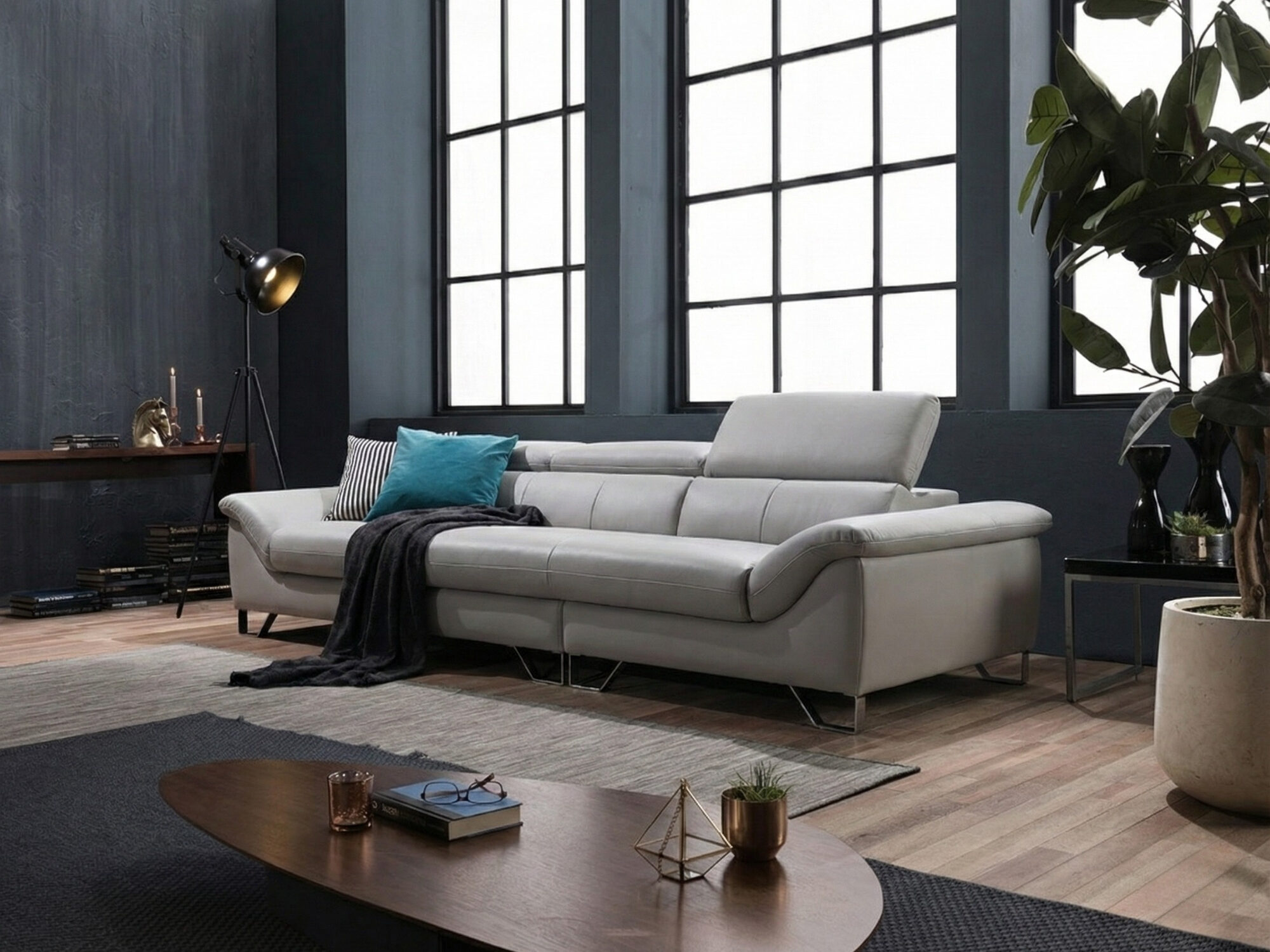 sofa hiện đại bọc da haven