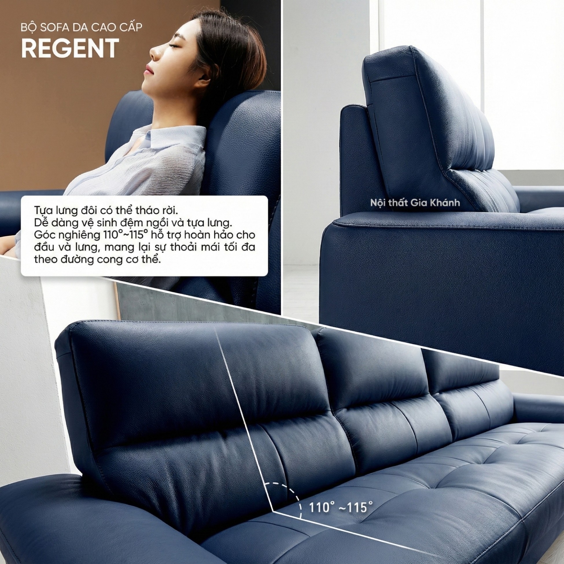 Sofa Regent - Sofa Cao Cấp Hiện Đại Cho Phòng Khách Trẻ Trung