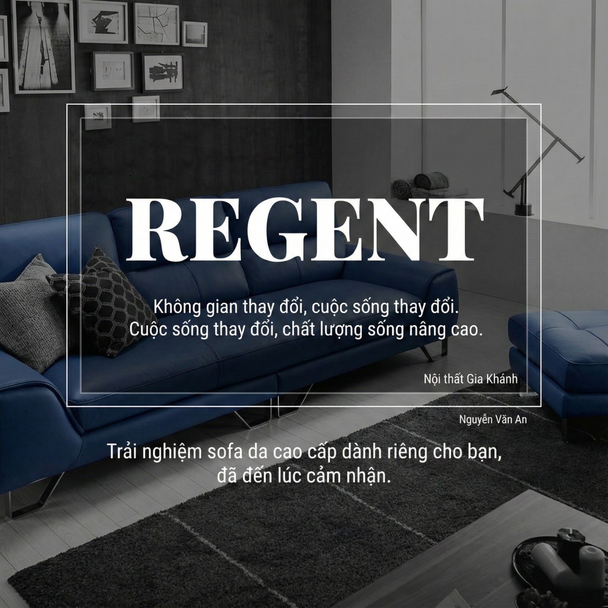 Sofa Regent - Sofa Cao Cấp Hiện Đại Cho Phòng Khách Trẻ Trung
