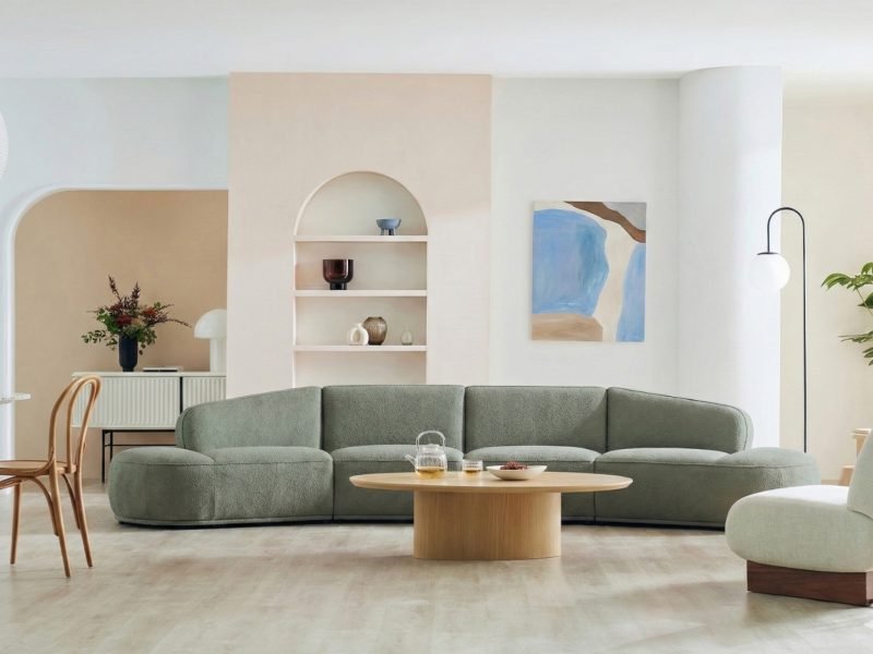 Sofa HOMELY – Sofa Da Hiện Đại Cao Cấp Dáng Mở Thiết Kế Ấm Cúng