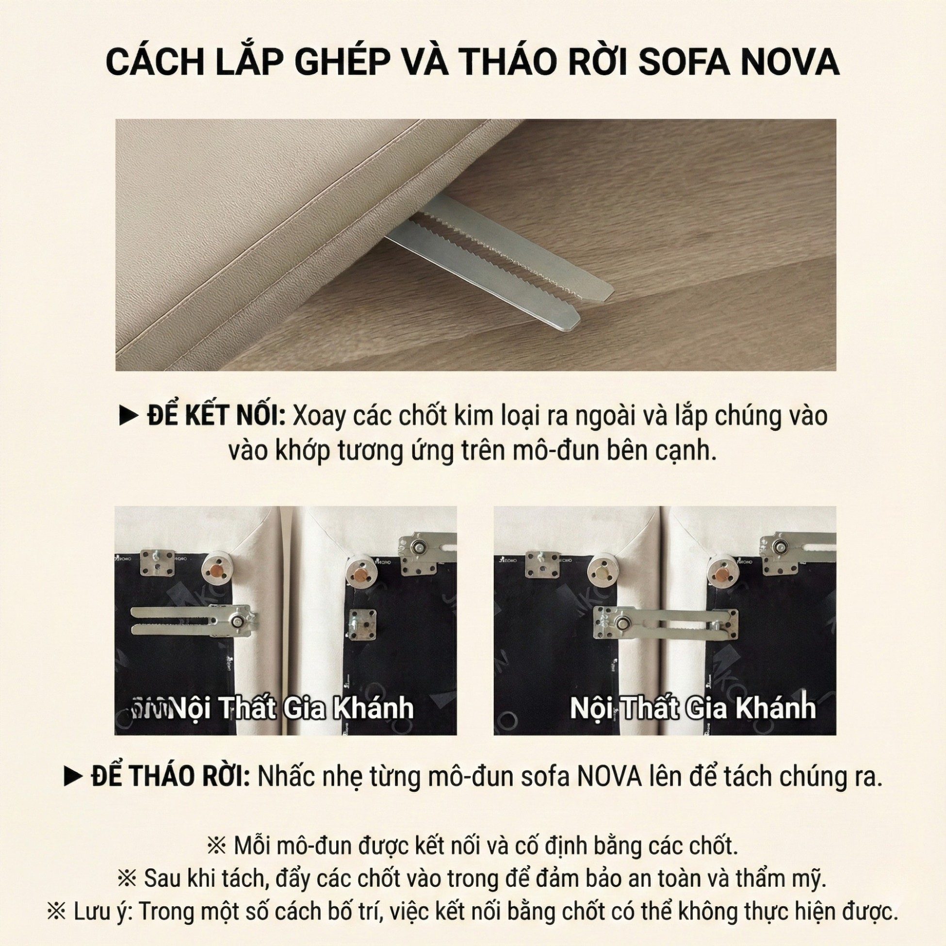Sofa NOVA 2 – Sofa Da Đơn Hiện Đại Dạng Module Linh Hoạt Cho Khởi Đầu Mới 
