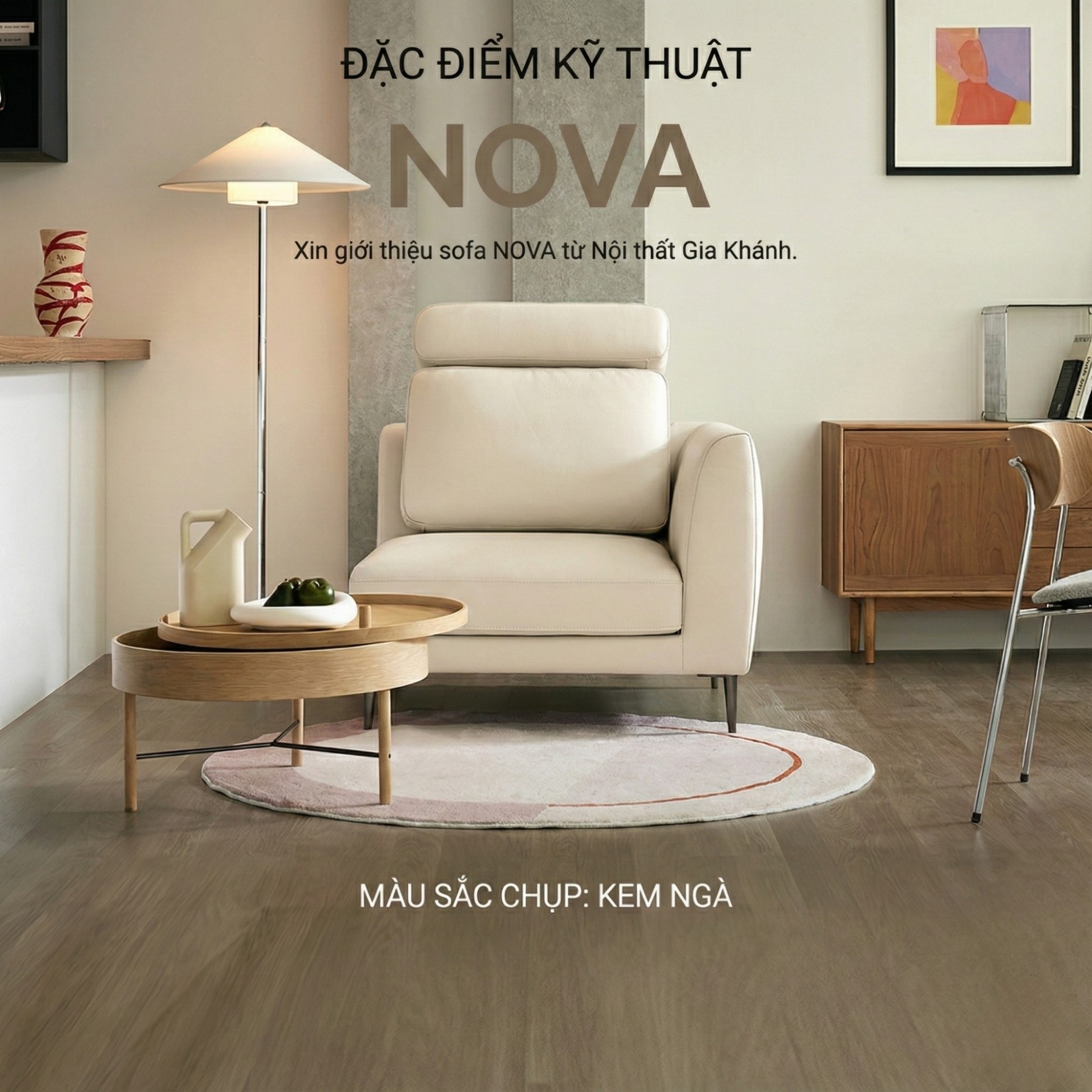 Sofa NOVA 2 – Sofa Da Đơn Hiện Đại Dạng Module Linh Hoạt Cho Khởi Đầu Mới 
