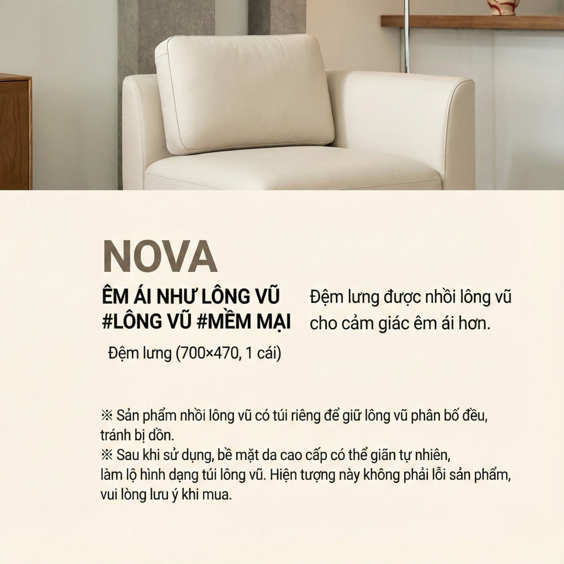 Sofa NOVA 2 – Sofa Da Đơn Hiện Đại Dạng Module Linh Hoạt Cho Khởi Đầu Mới 