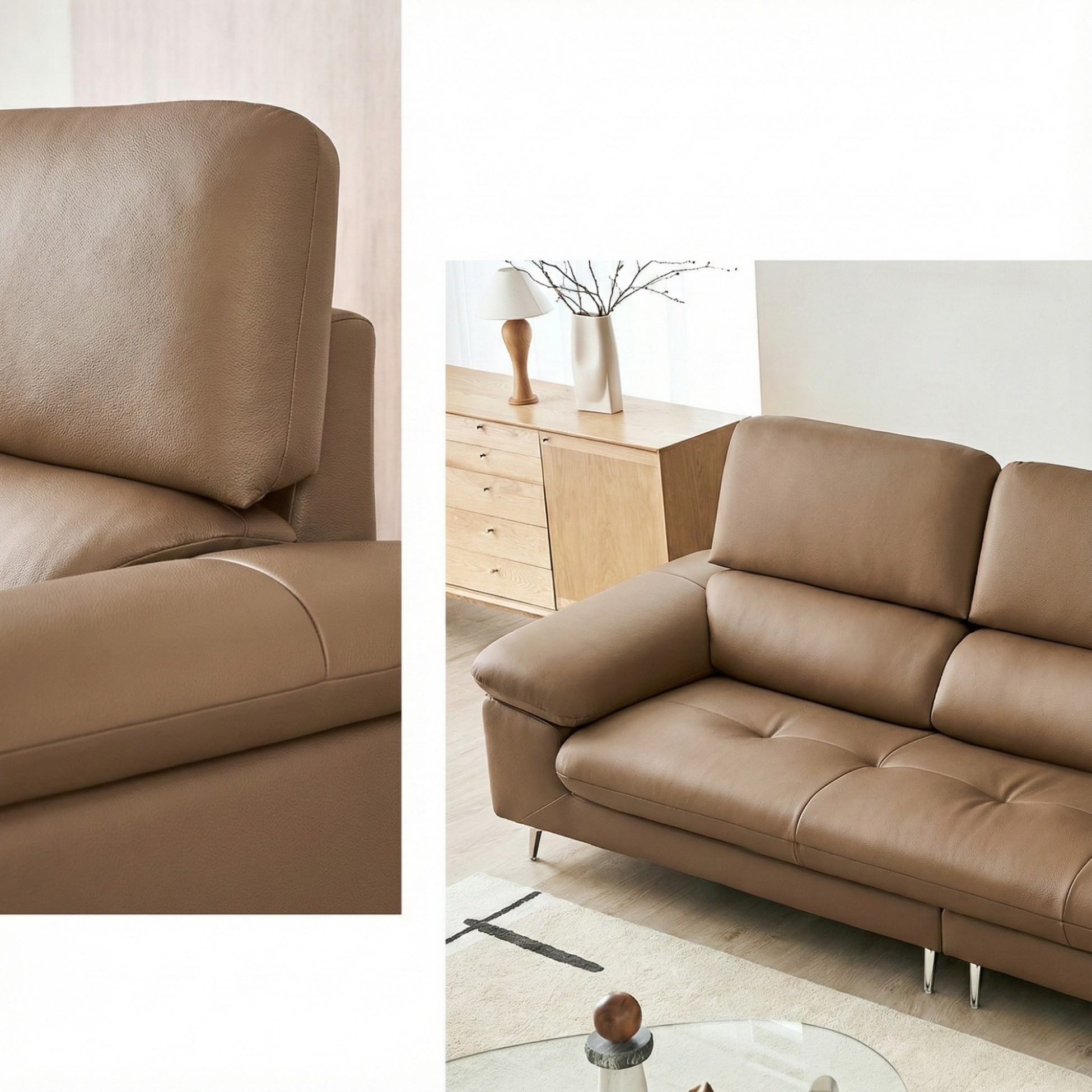Sofa Ravell - Sofa Da Hiện Đại Cao Cấp Cho Phòng Khách